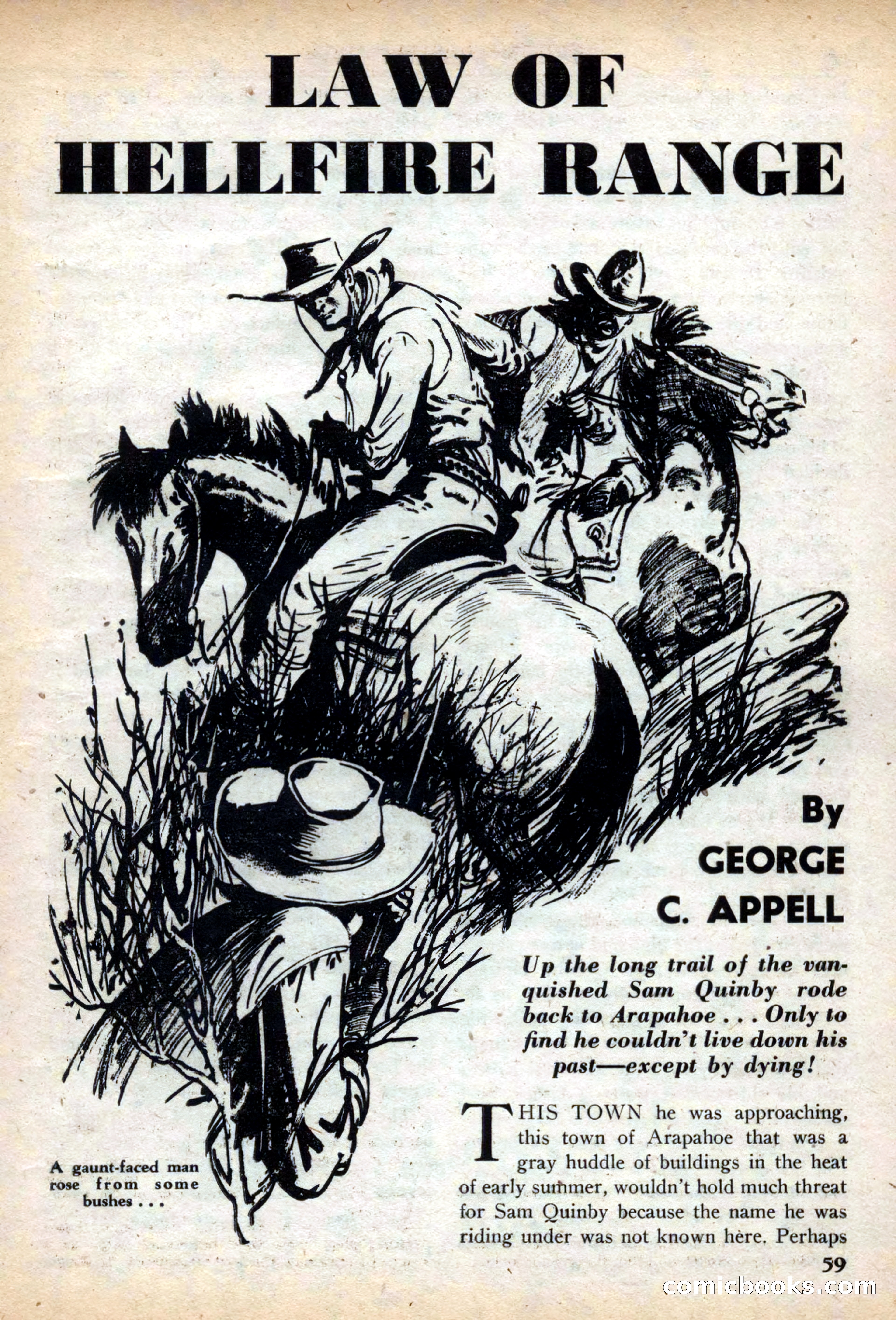 Fifteen Western Tales, March 1954 — page 59 of 116