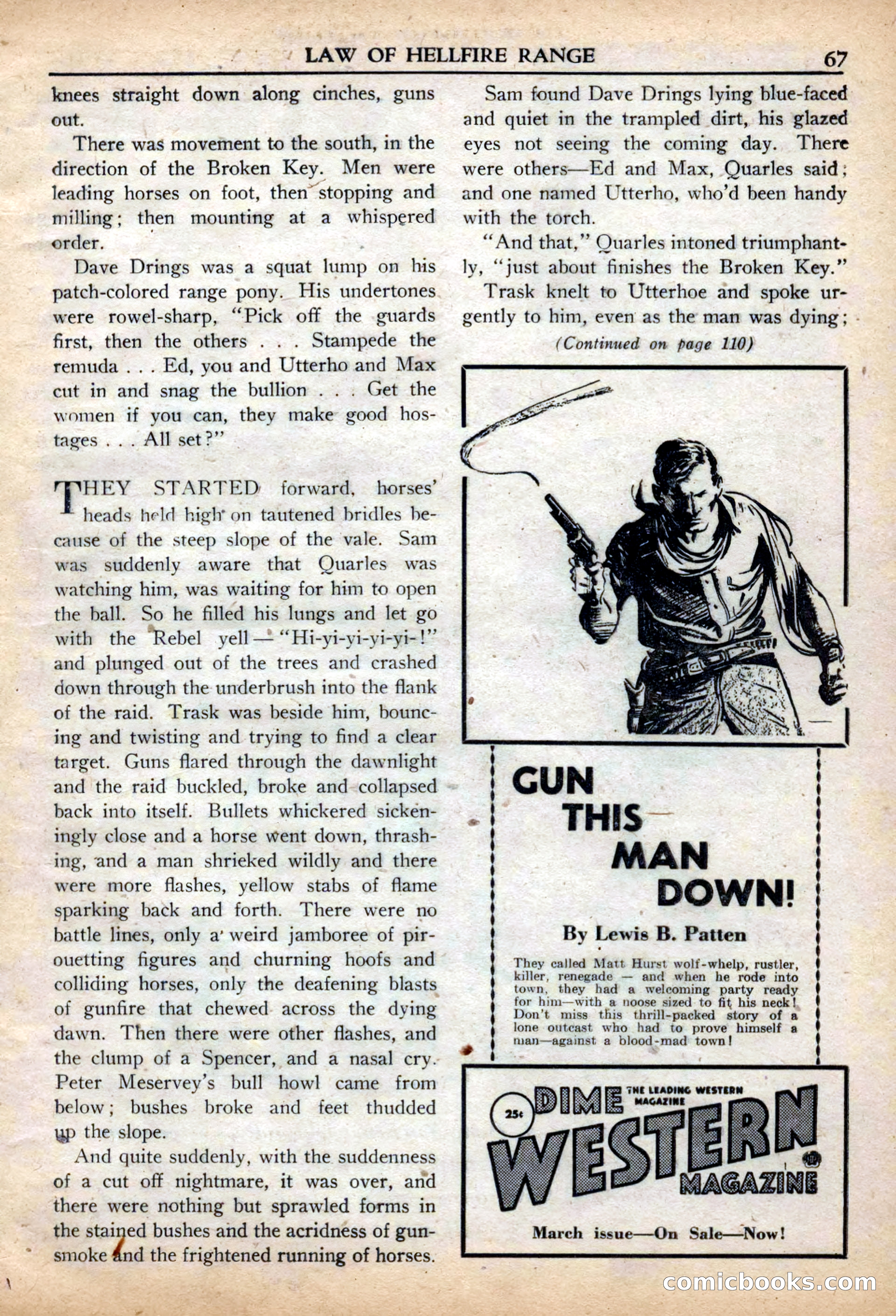 Fifteen Western Tales, March 1954 — page 67 of 116