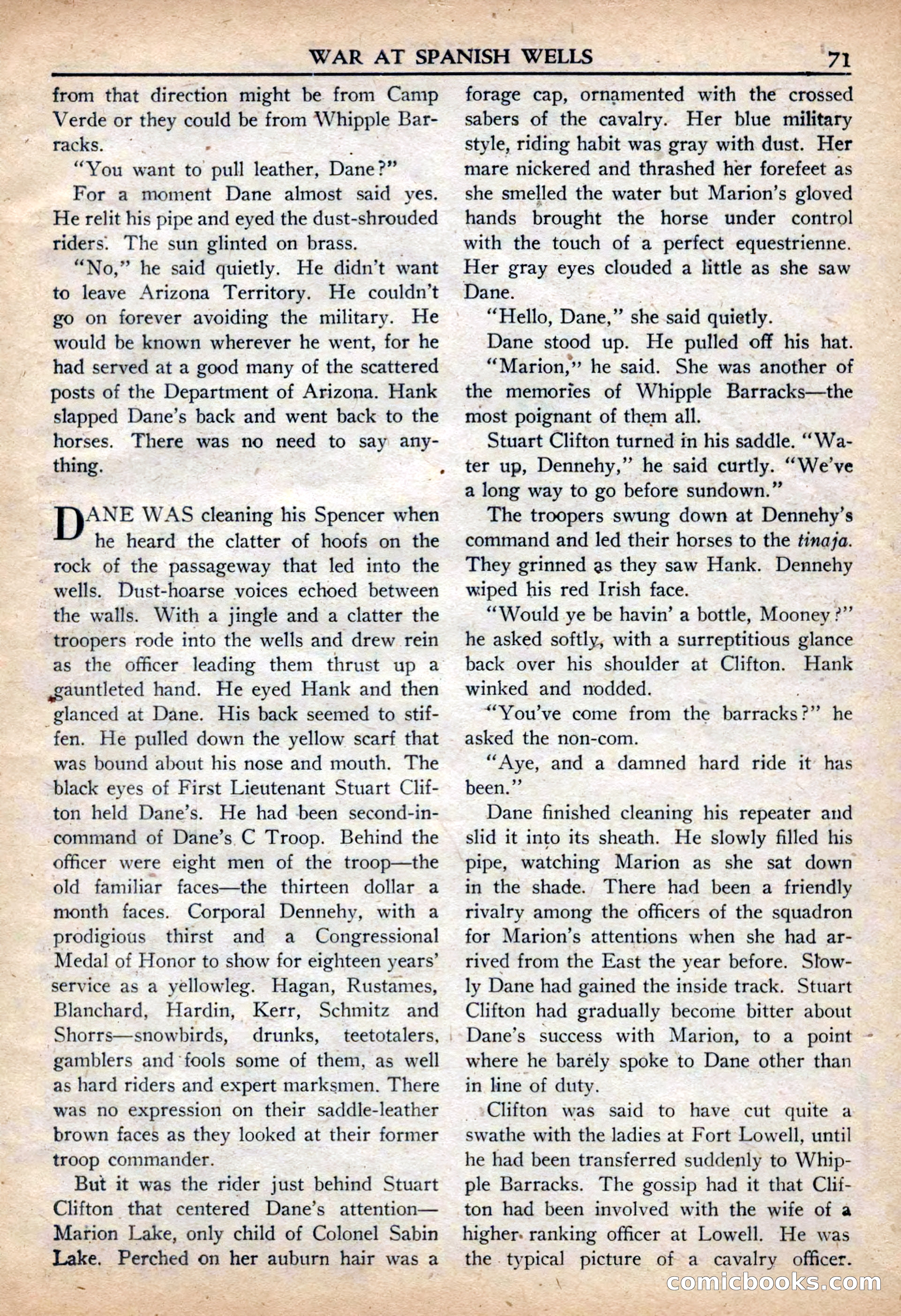 Fifteen Western Tales, March 1954 — page 71 of 116