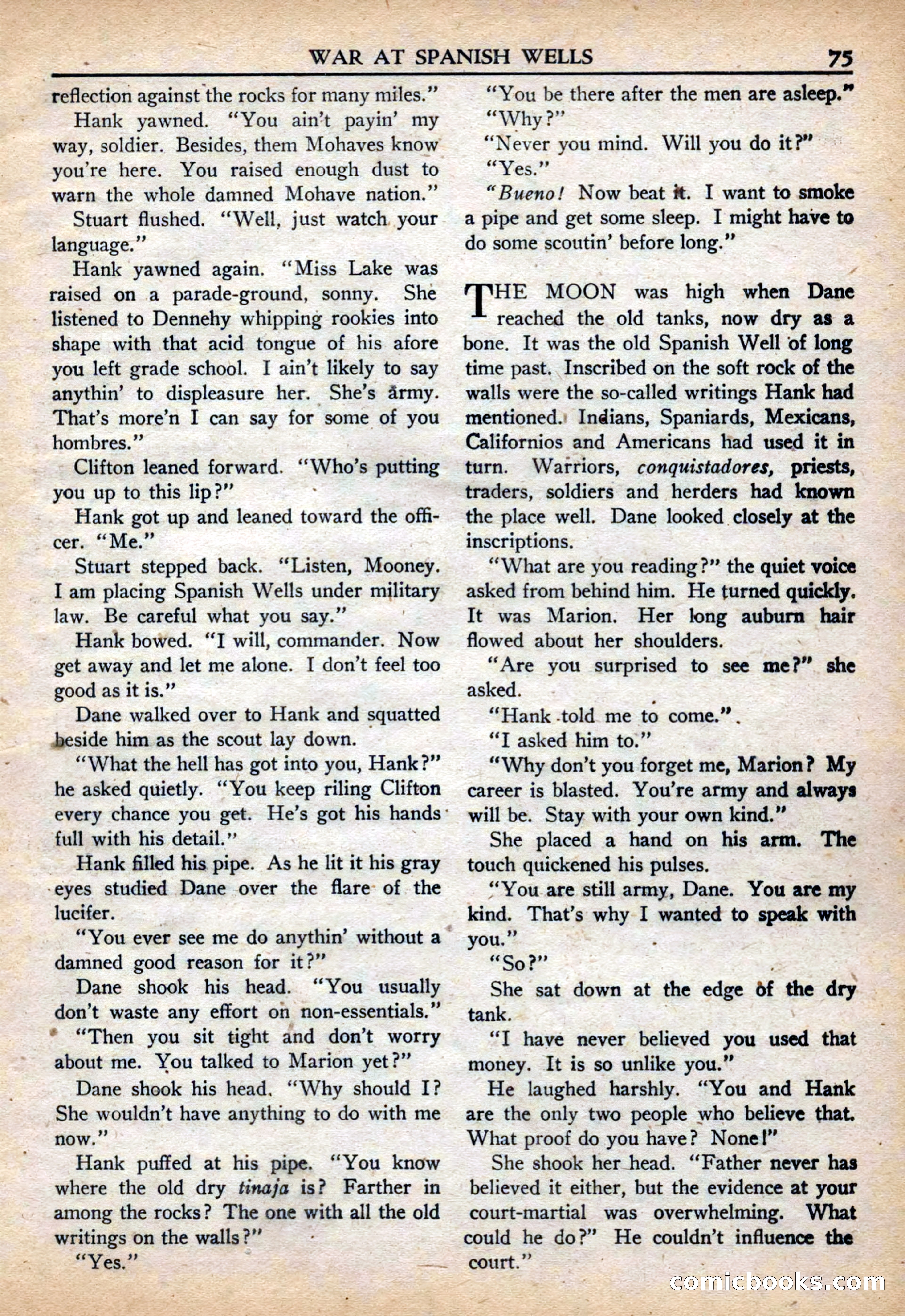 Fifteen Western Tales, March 1954 — page 75 of 116