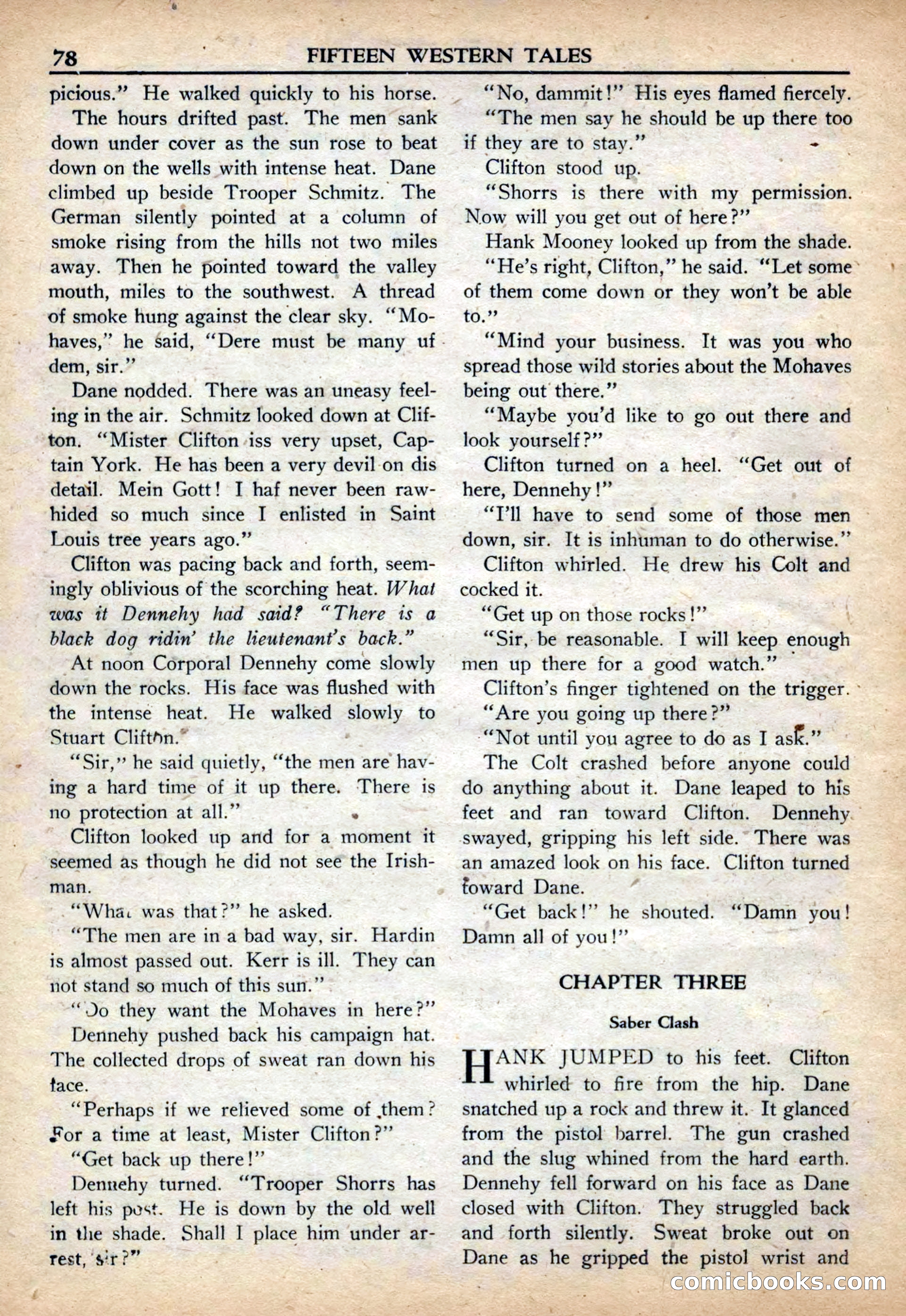 Fifteen Western Tales, March 1954 — page 78 of 116