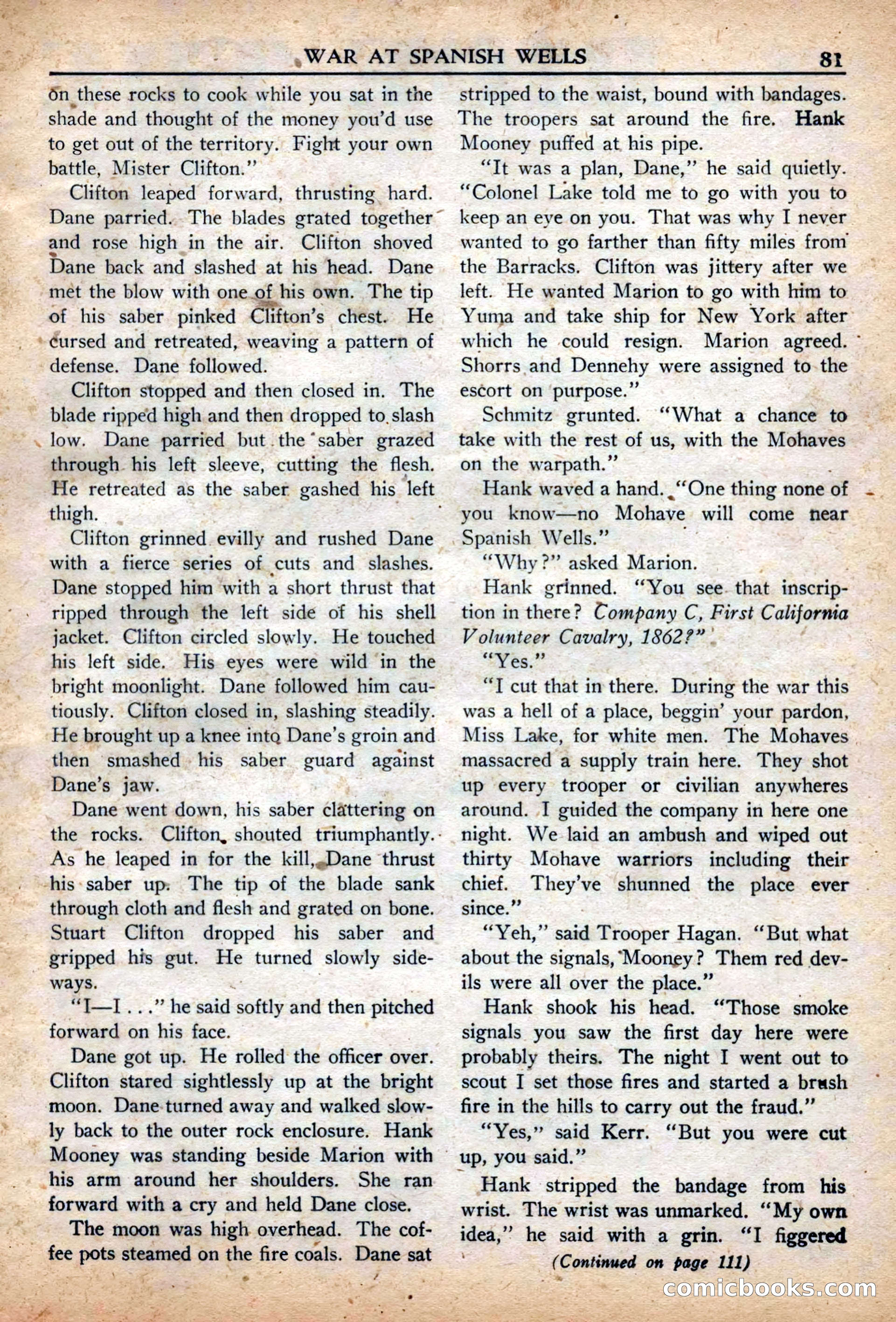 Fifteen Western Tales, March 1954 — page 81 of 116