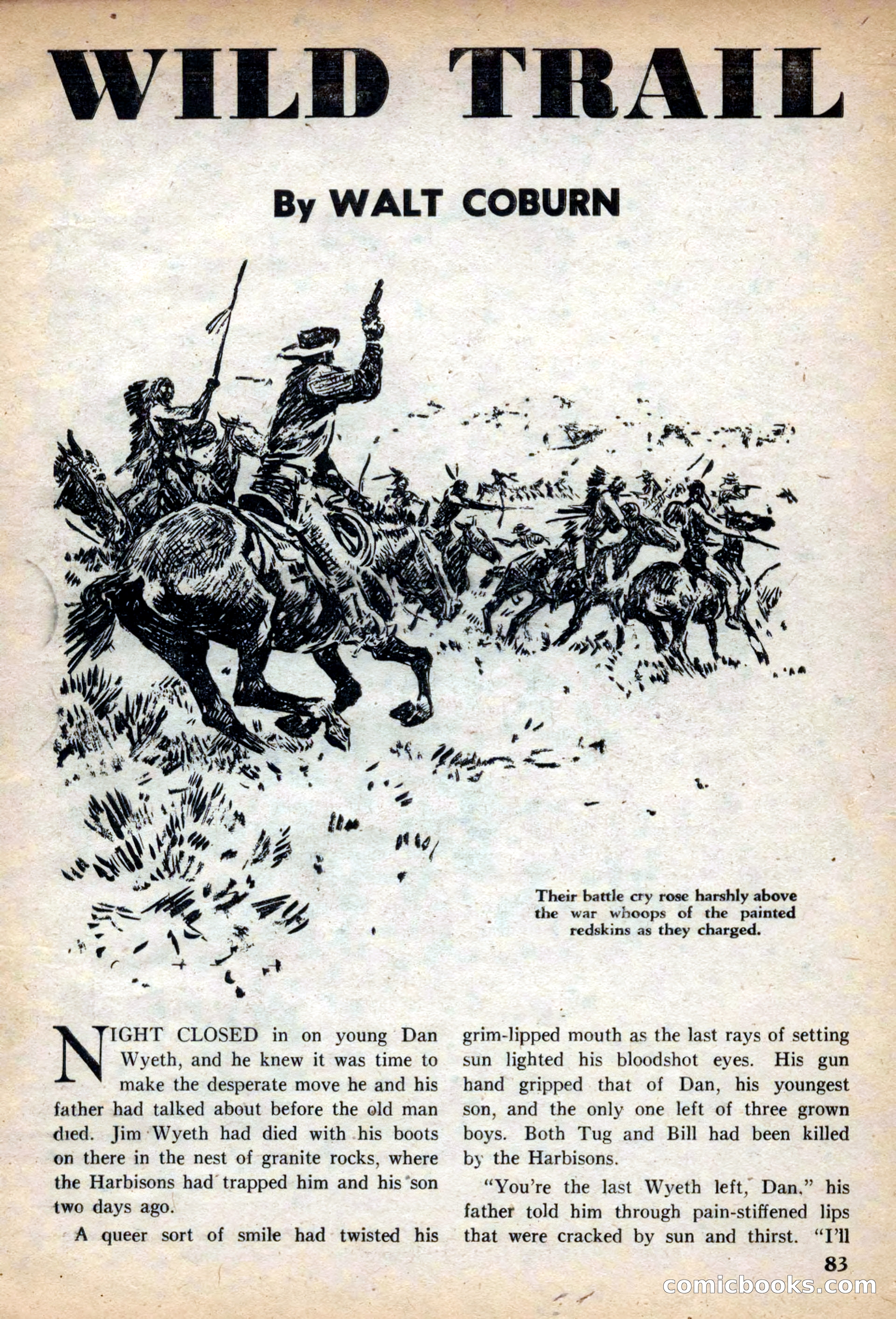 Fifteen Western Tales, March 1954 — page 83 of 116