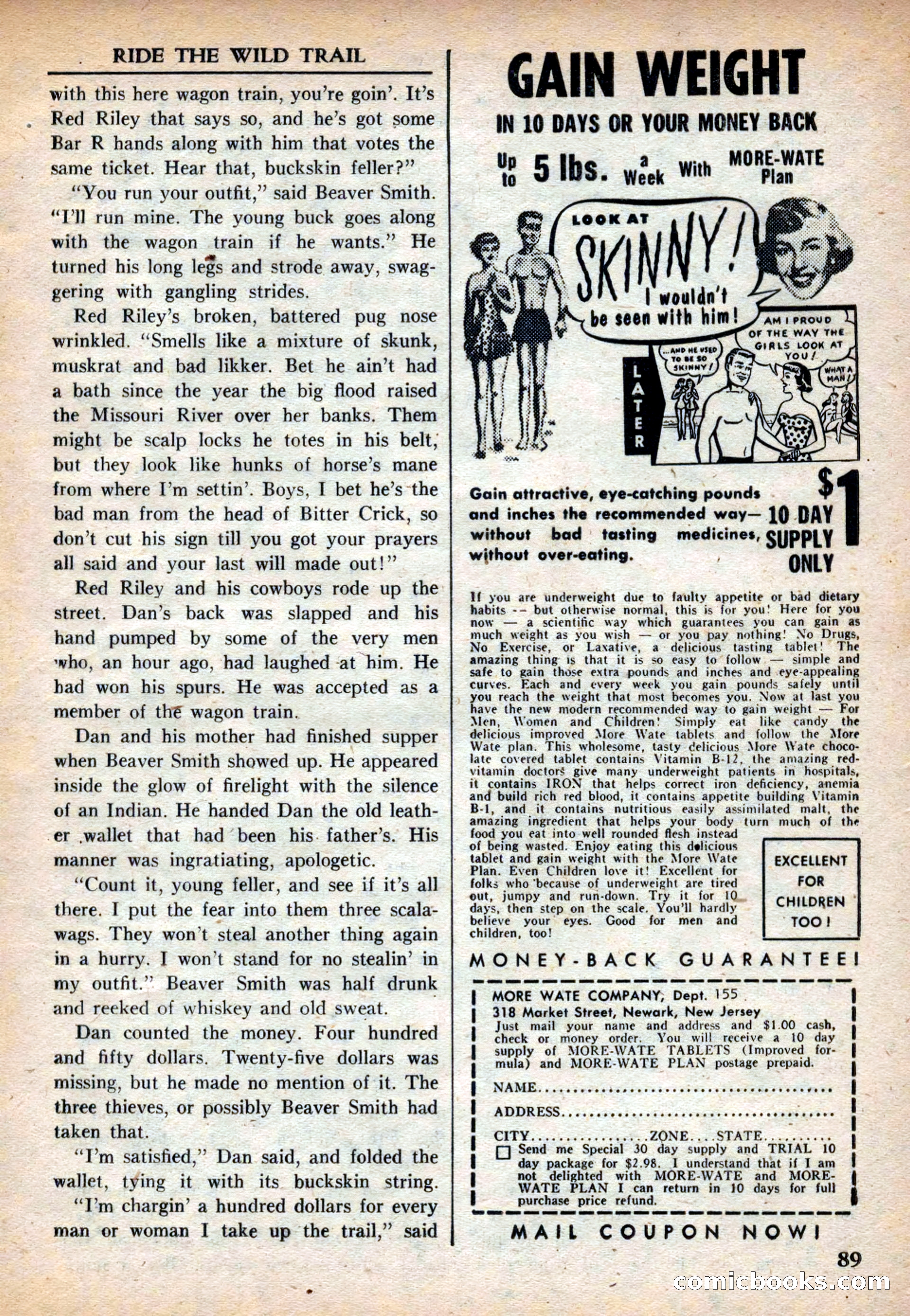 Fifteen Western Tales, March 1954 — page 89 of 116