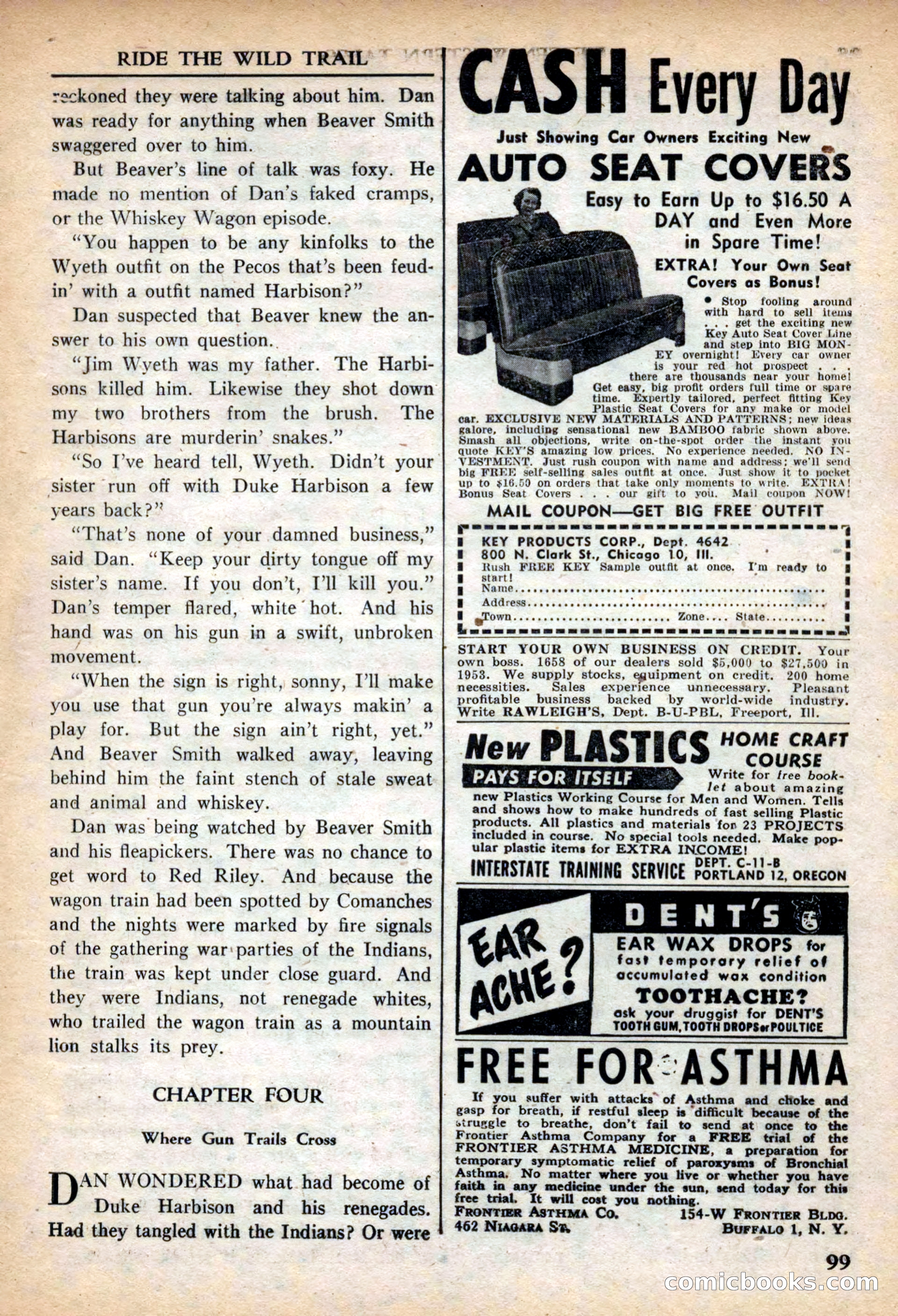 Fifteen Western Tales, March 1954 — page 99 of 116