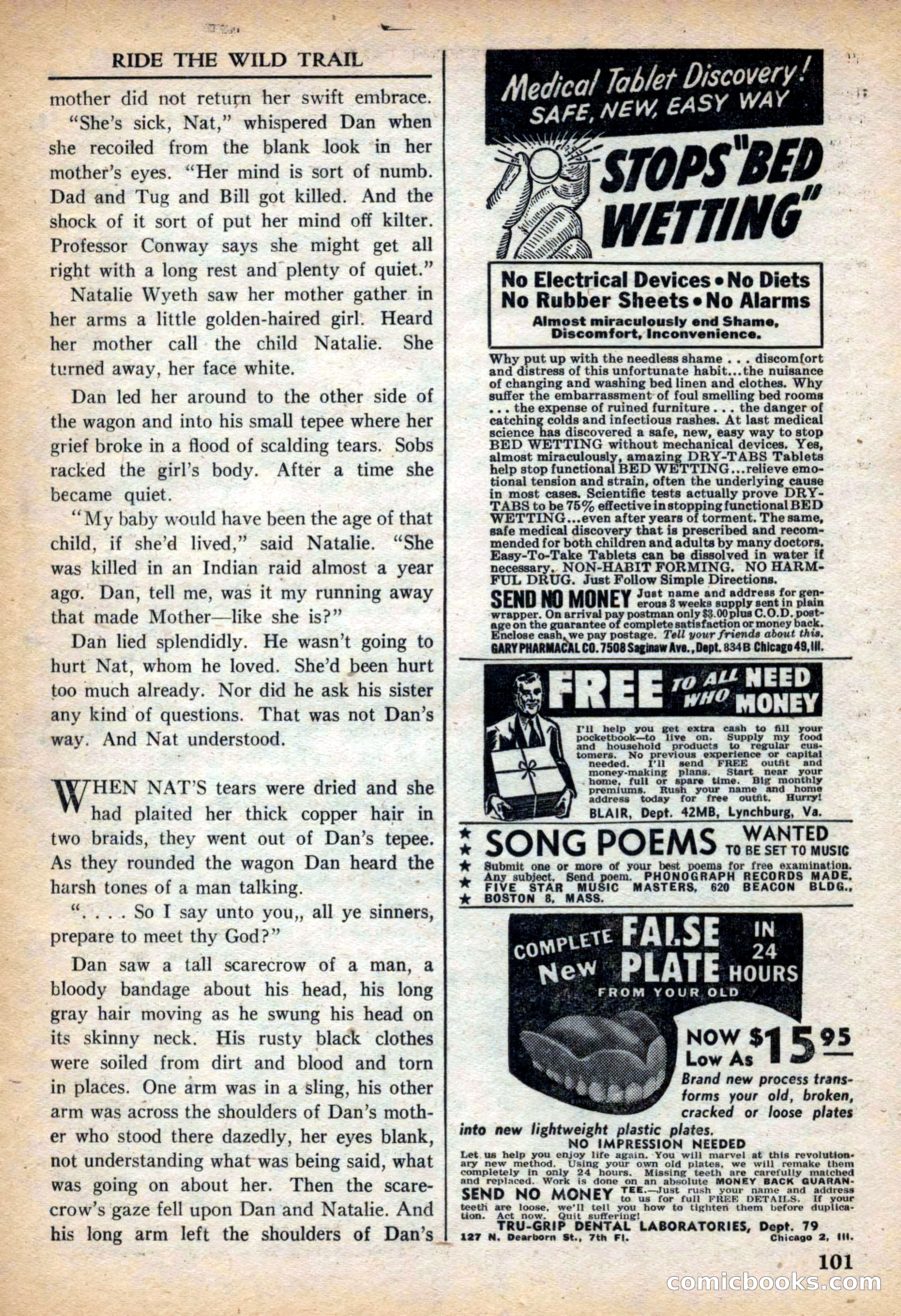 Fifteen Western Tales, March 1954 — page 101 of 116