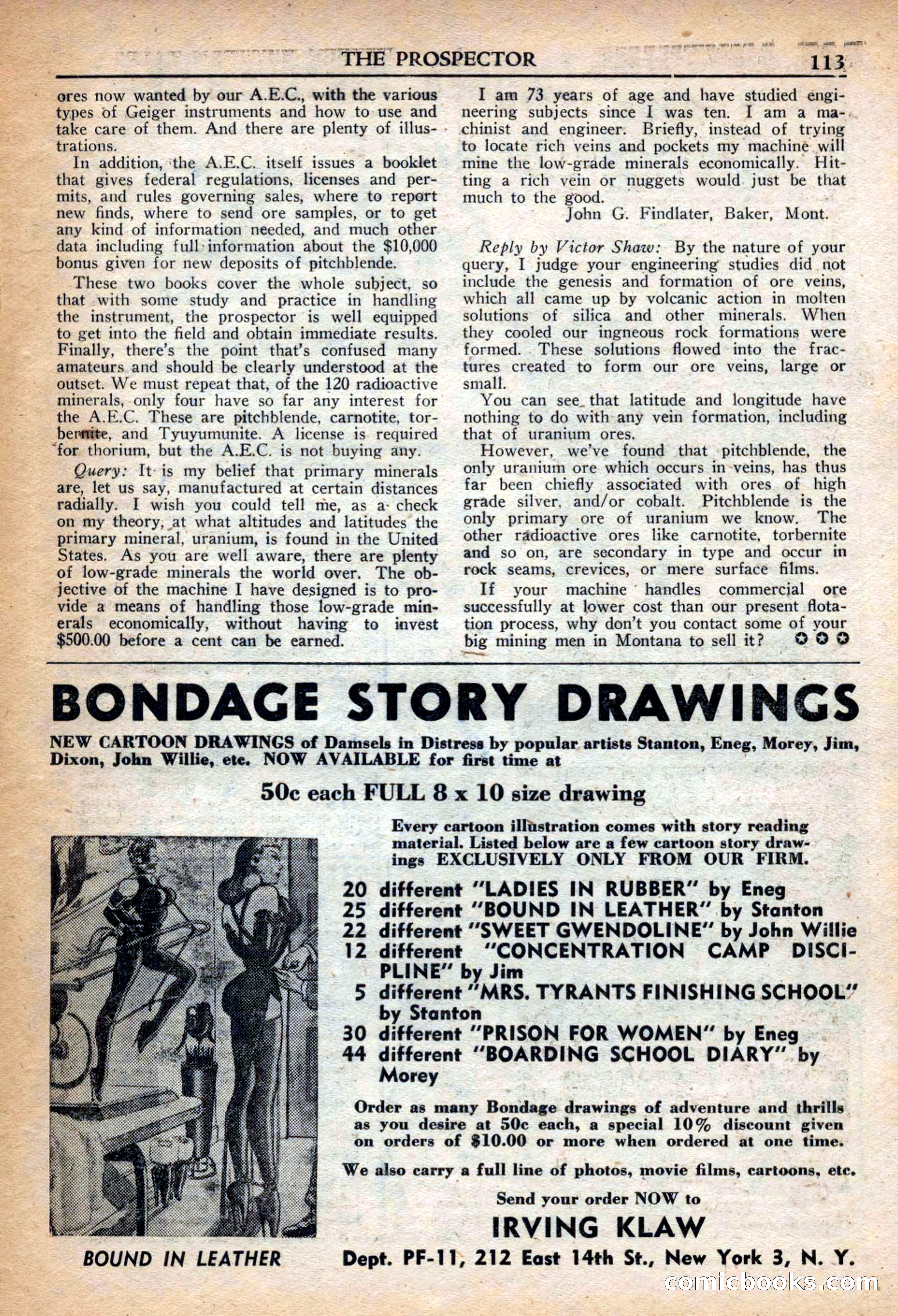 Fifteen Western Tales, March 1954 — page 113 of 116