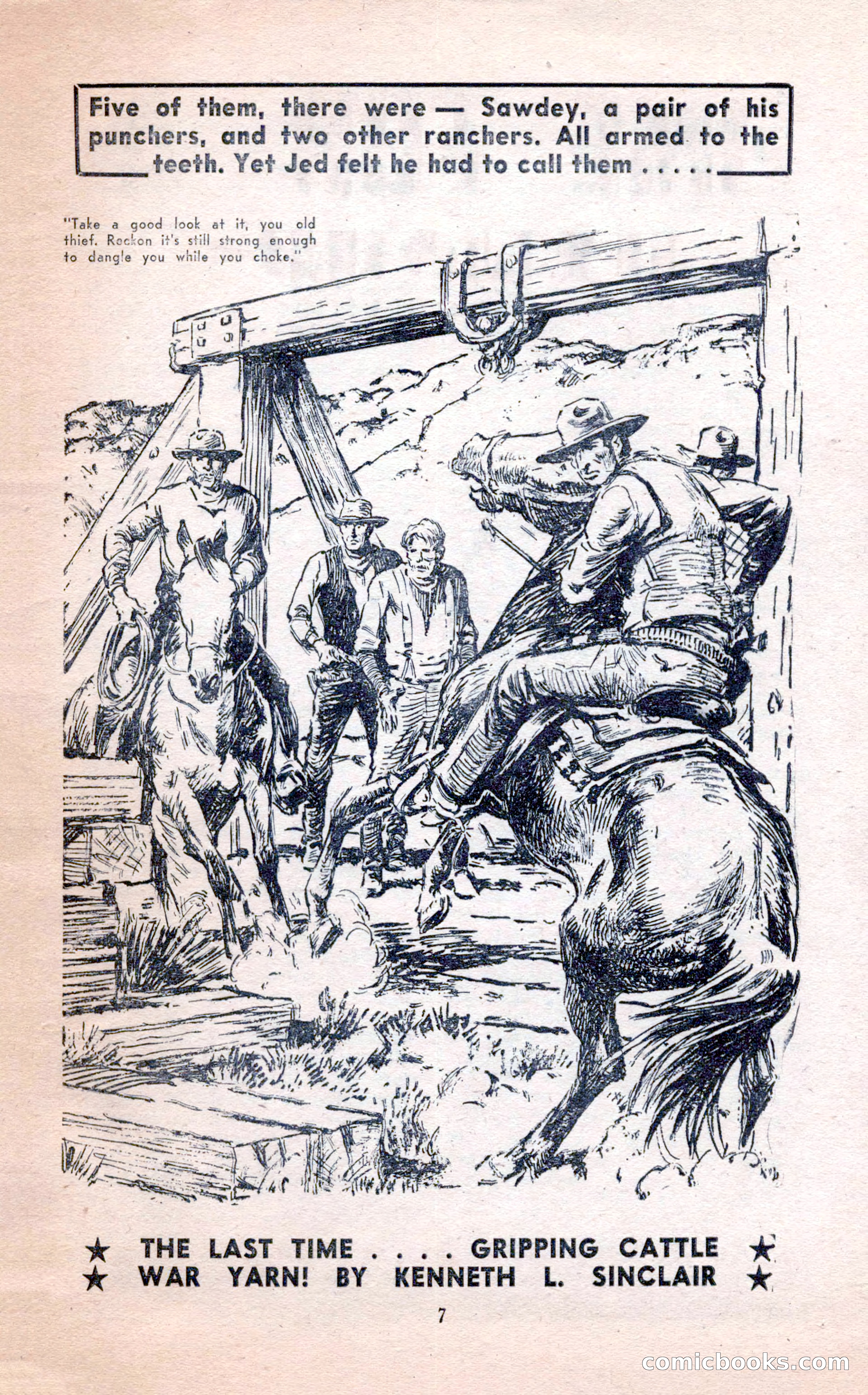2-Gun Western, February 1954 — page 7 of 100