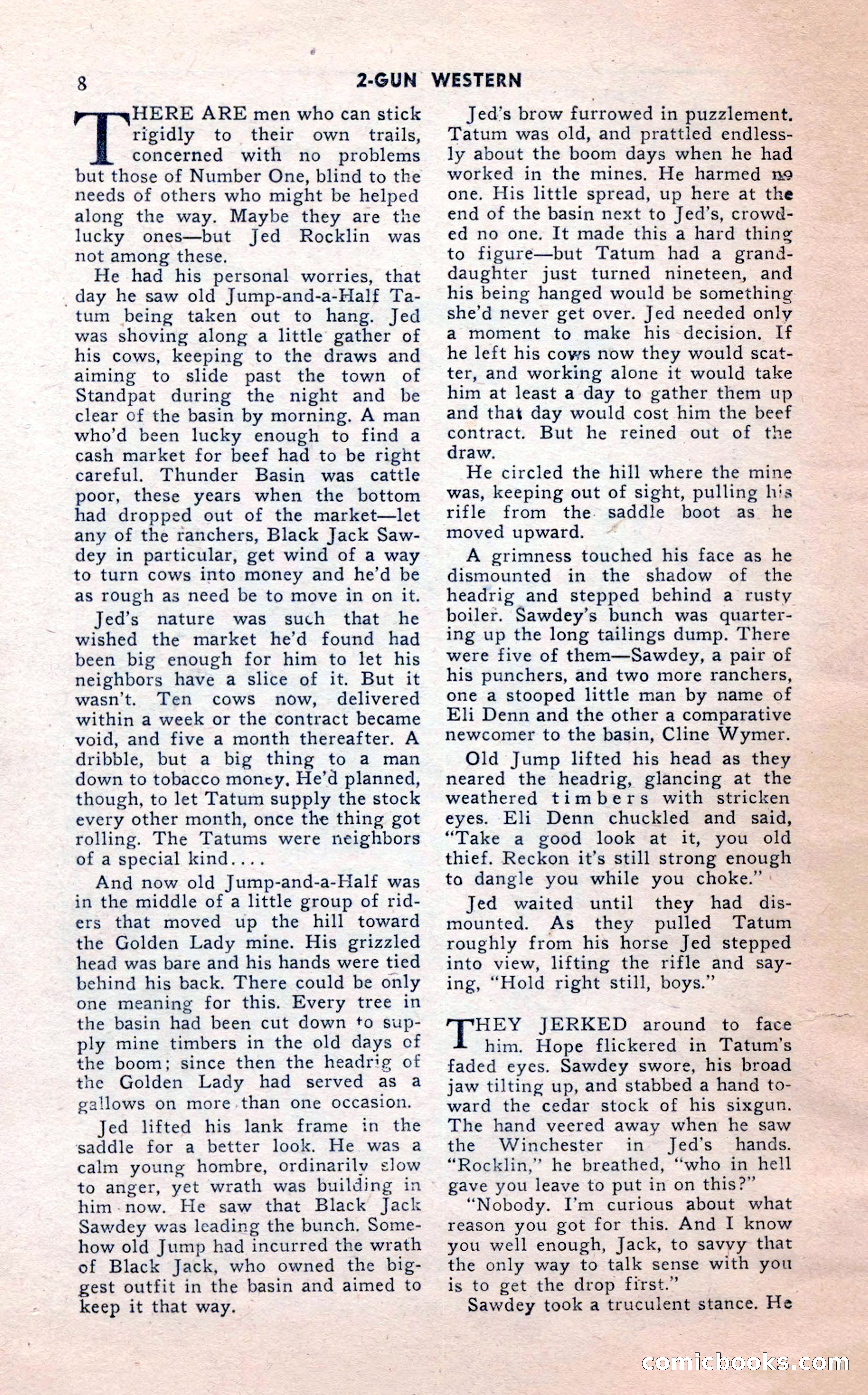2-Gun Western, February 1954 — page 8 of 100