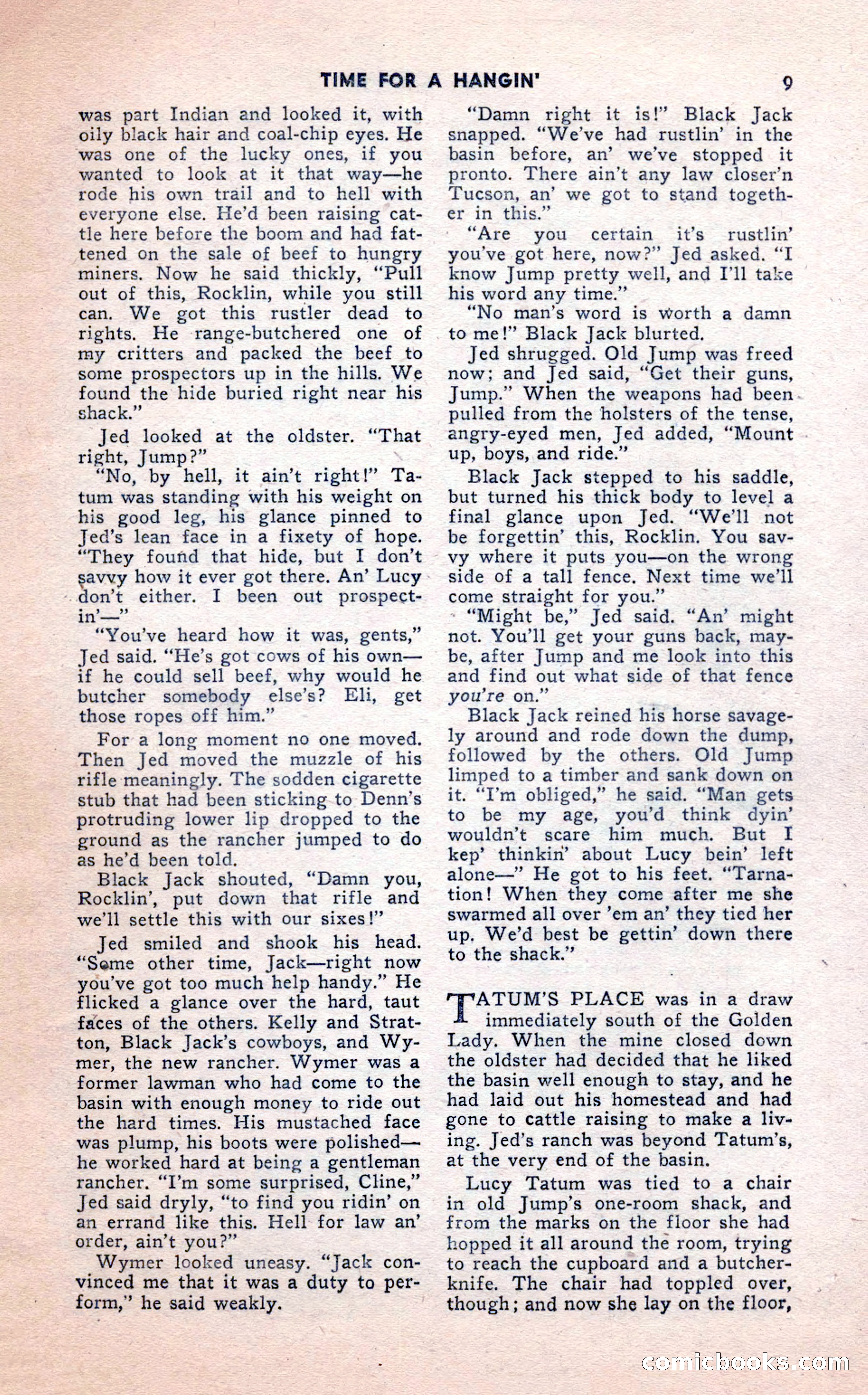 2-Gun Western, February 1954 — page 9 of 100