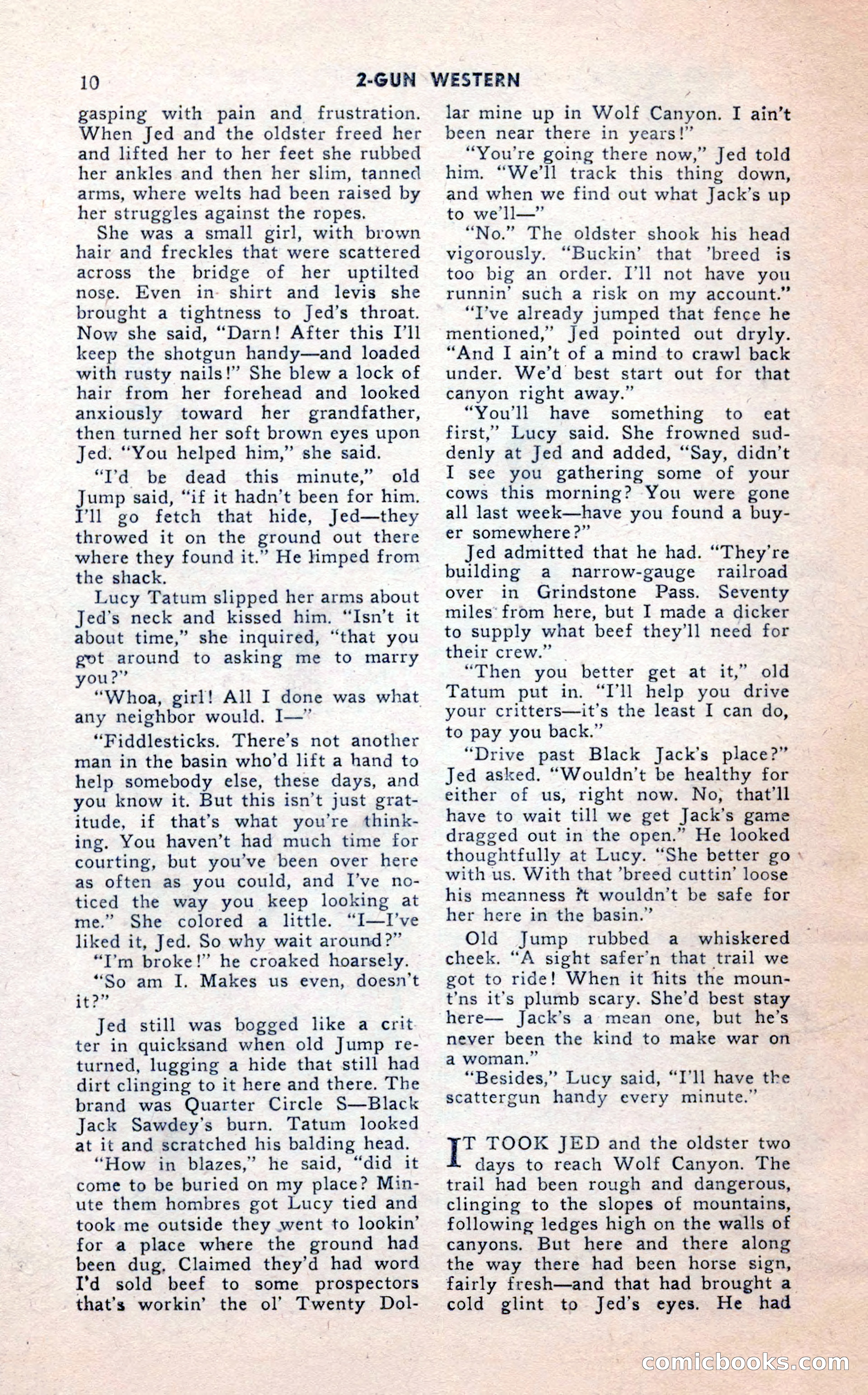 2-Gun Western, February 1954 — page 10 of 100