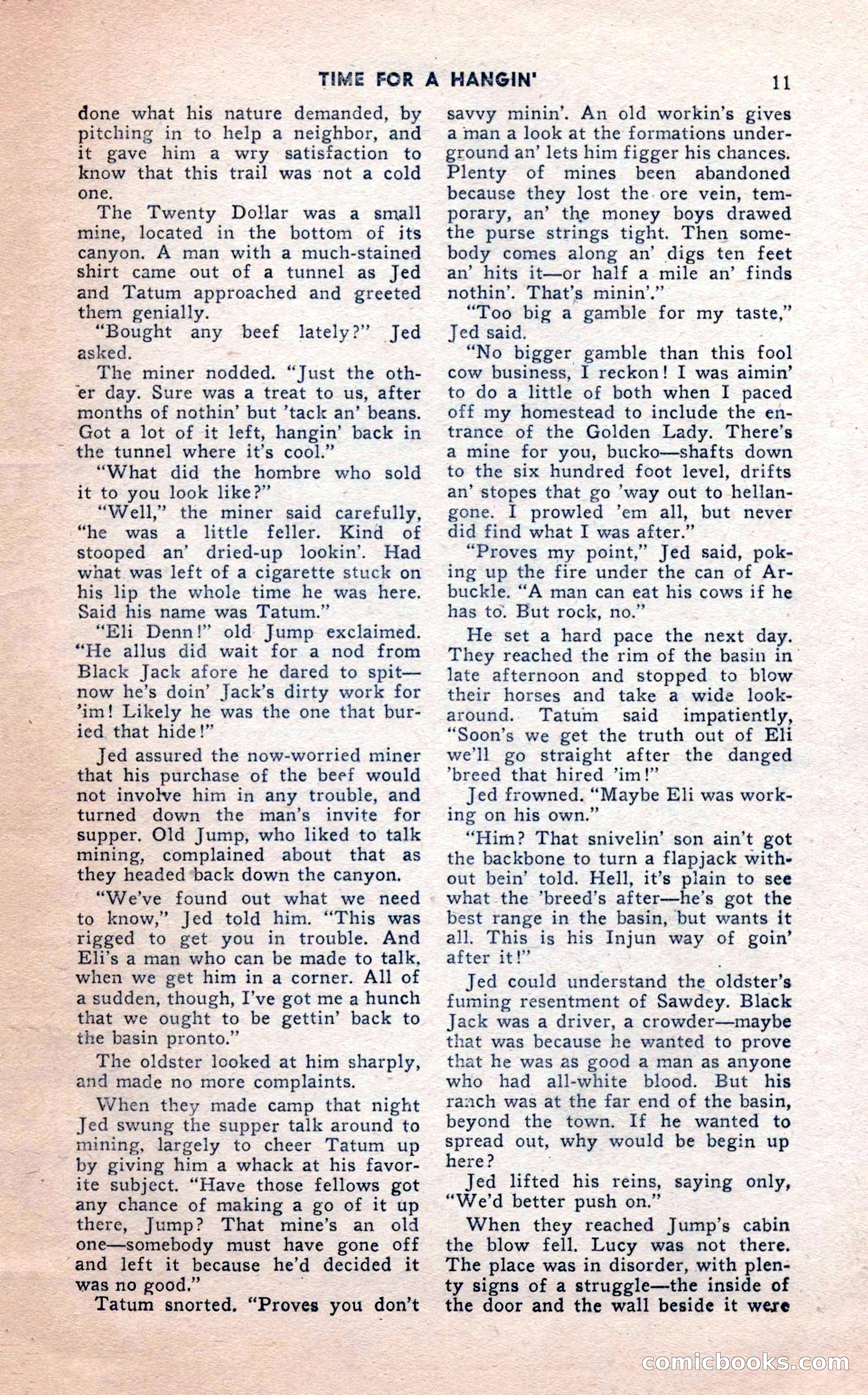 2-Gun Western, February 1954 — page 11 of 100