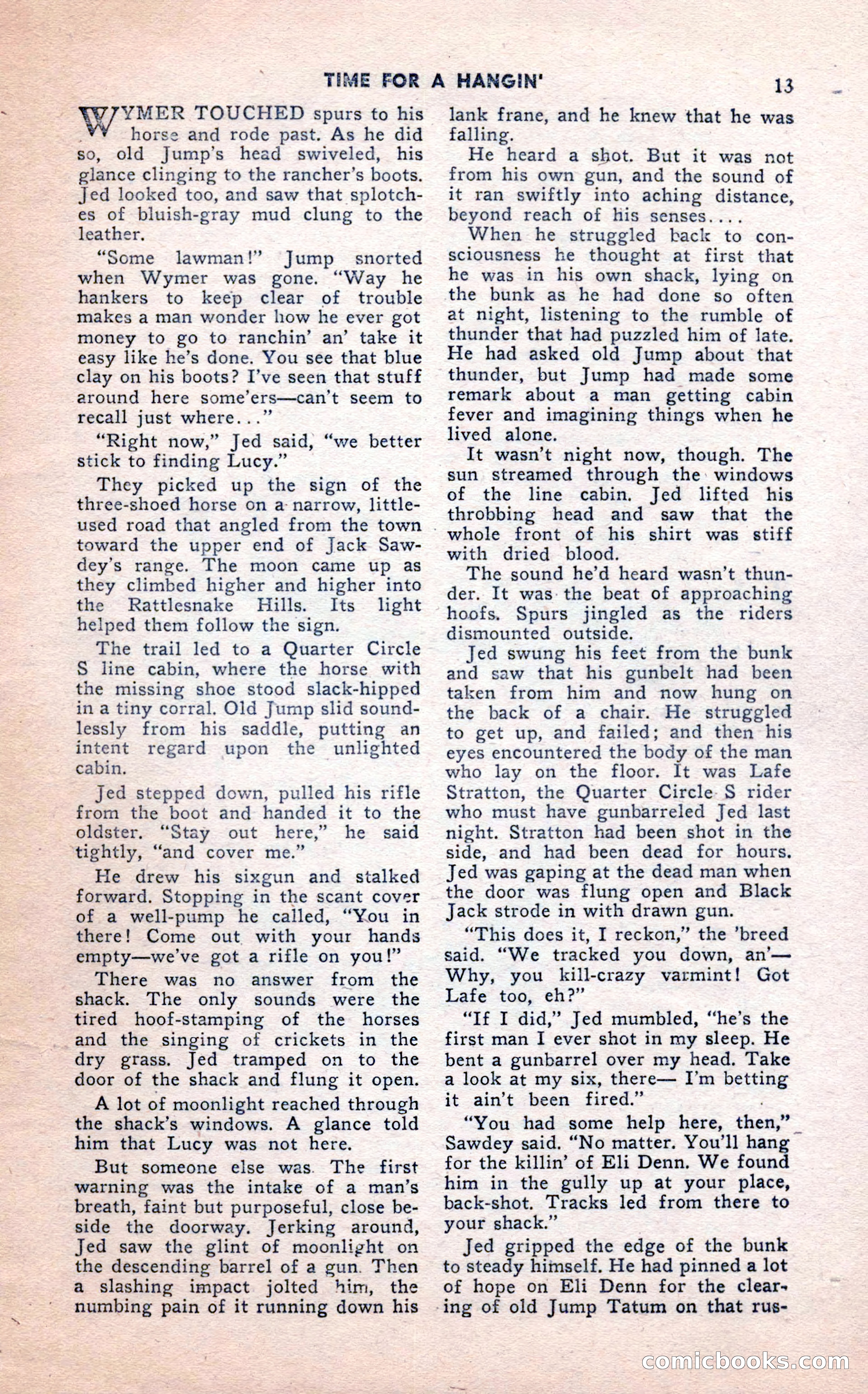 2-Gun Western, February 1954 — page 13 of 100