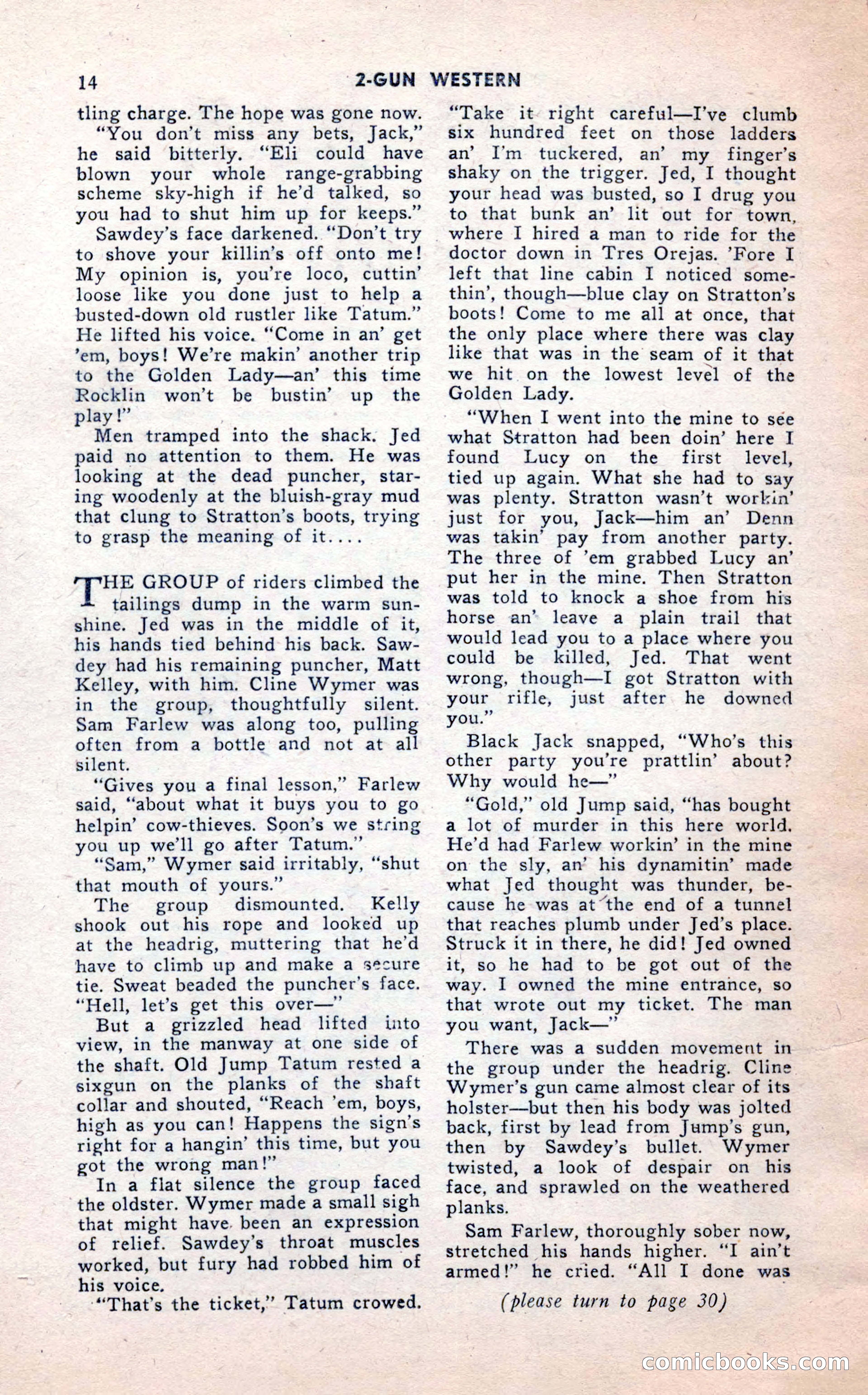 2-Gun Western, February 1954 — page 14 of 100