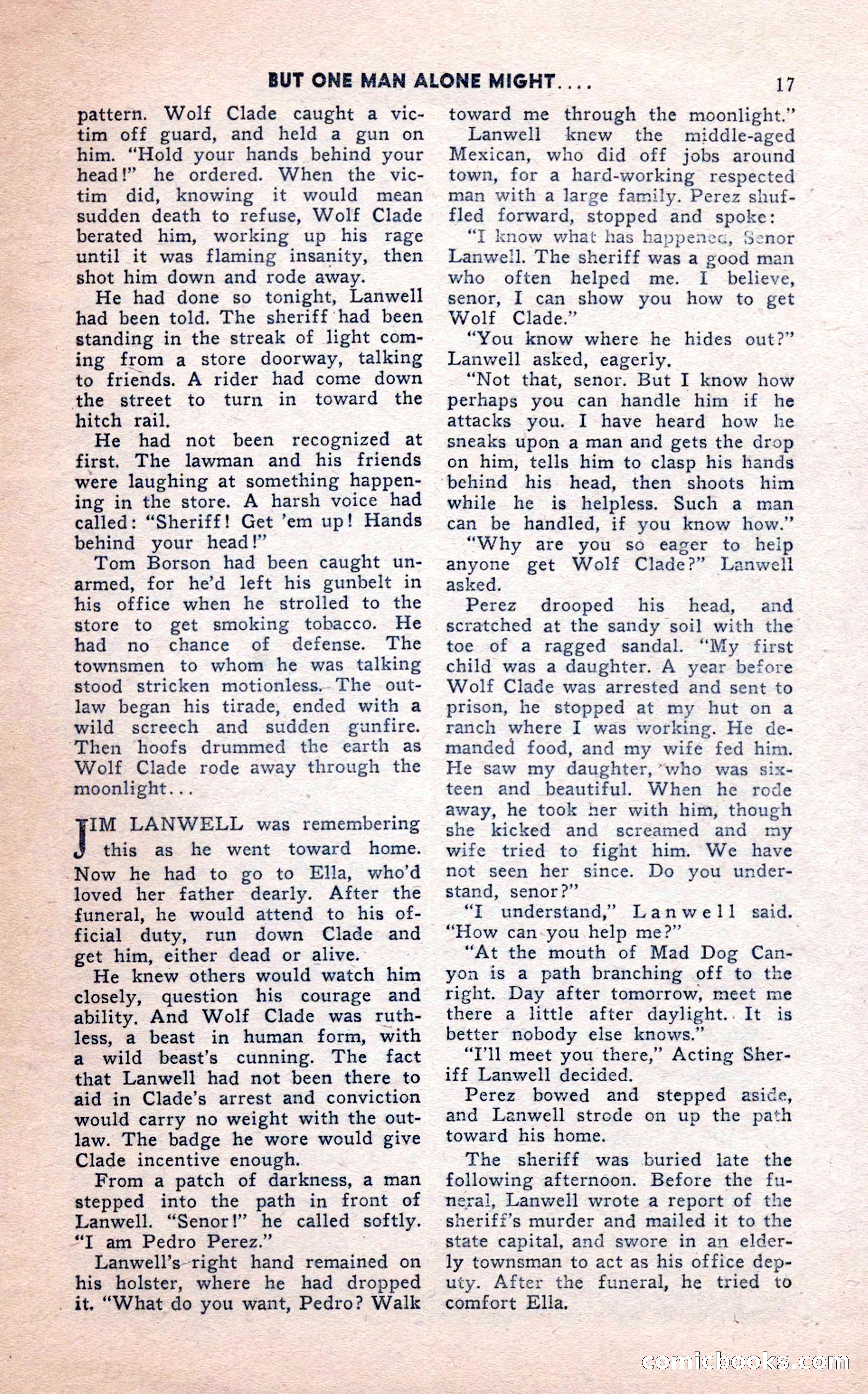 2-Gun Western, February 1954 — page 17 of 100