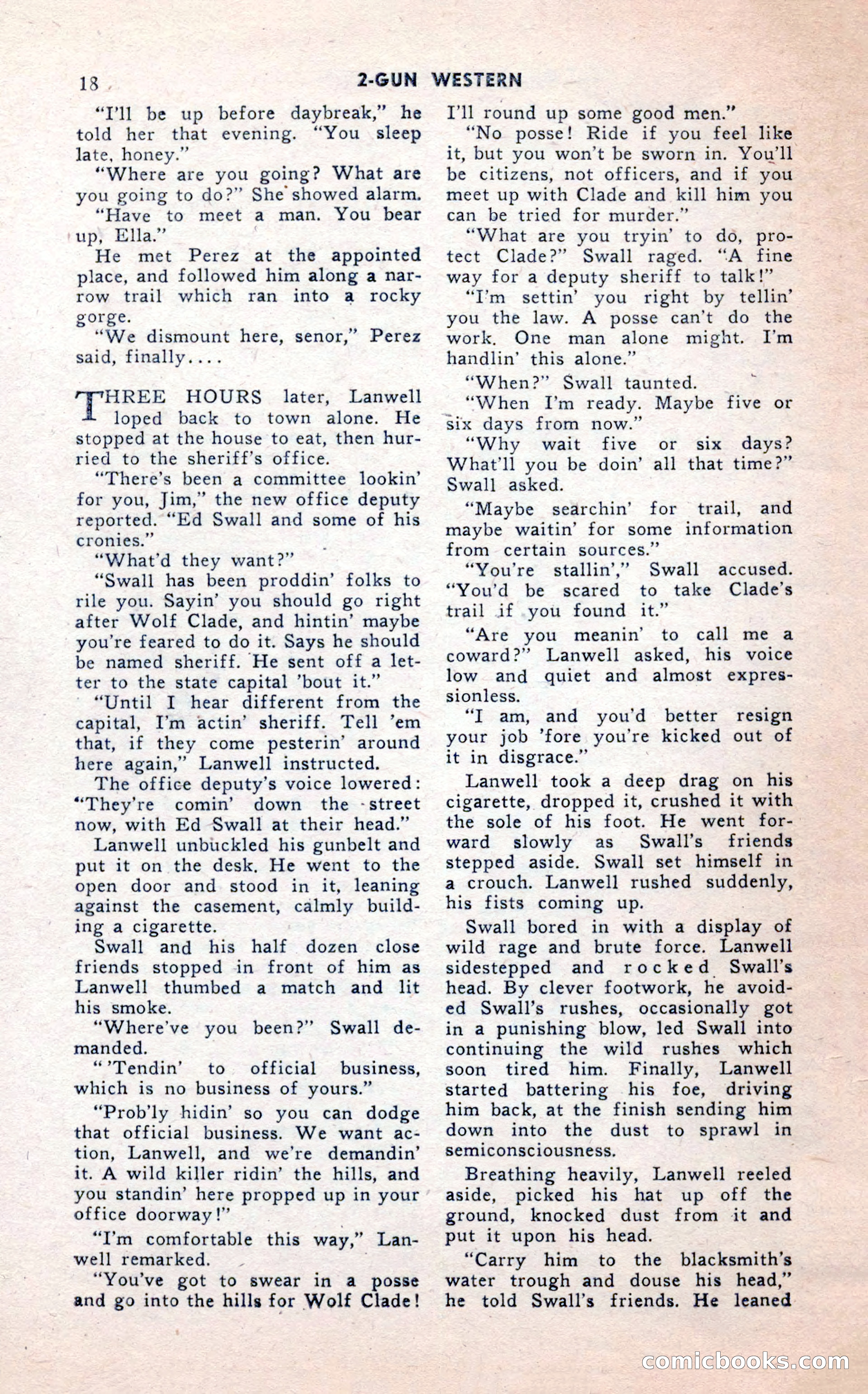 2-Gun Western, February 1954 — page 18 of 100