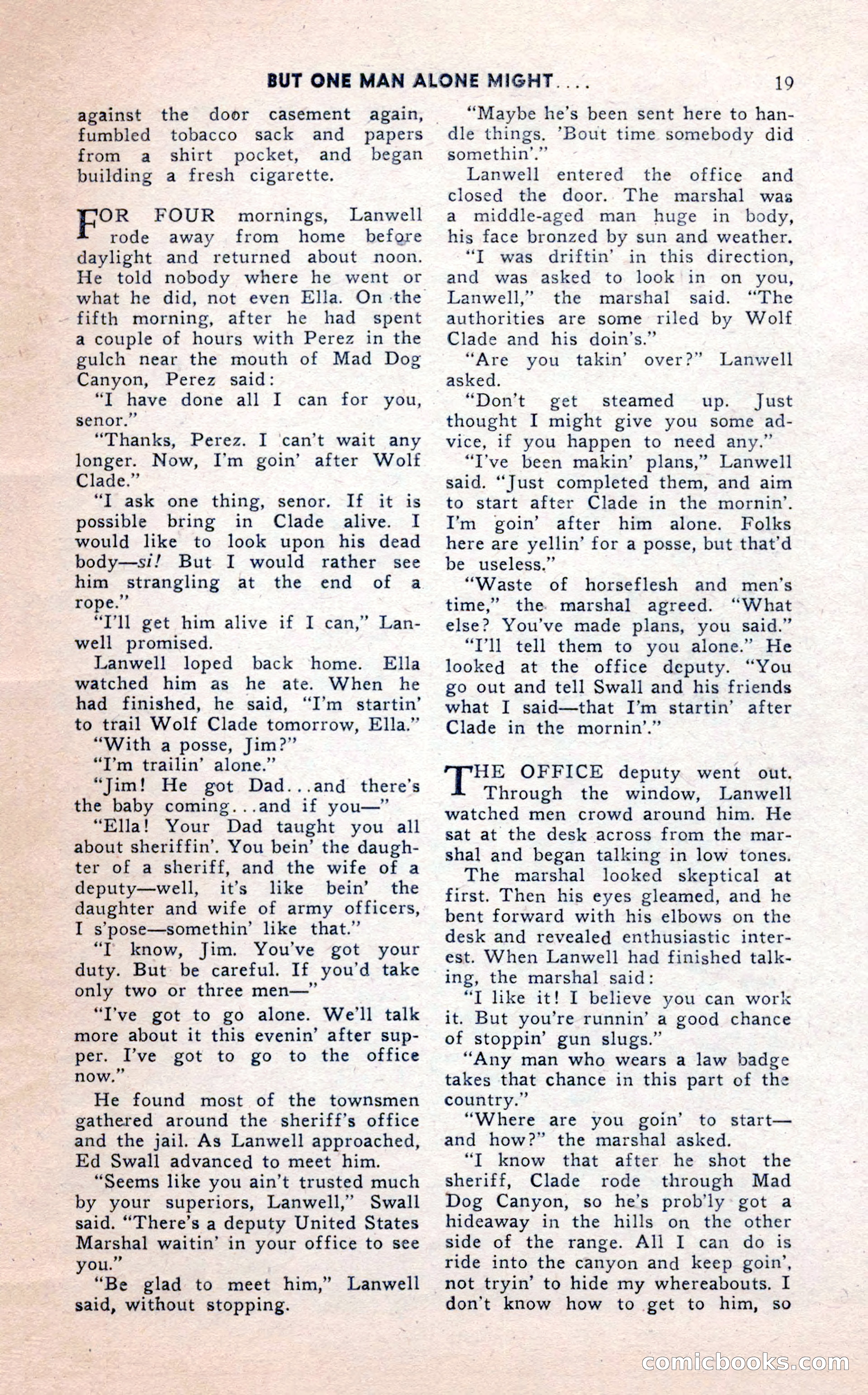 2-Gun Western, February 1954 — page 19 of 100