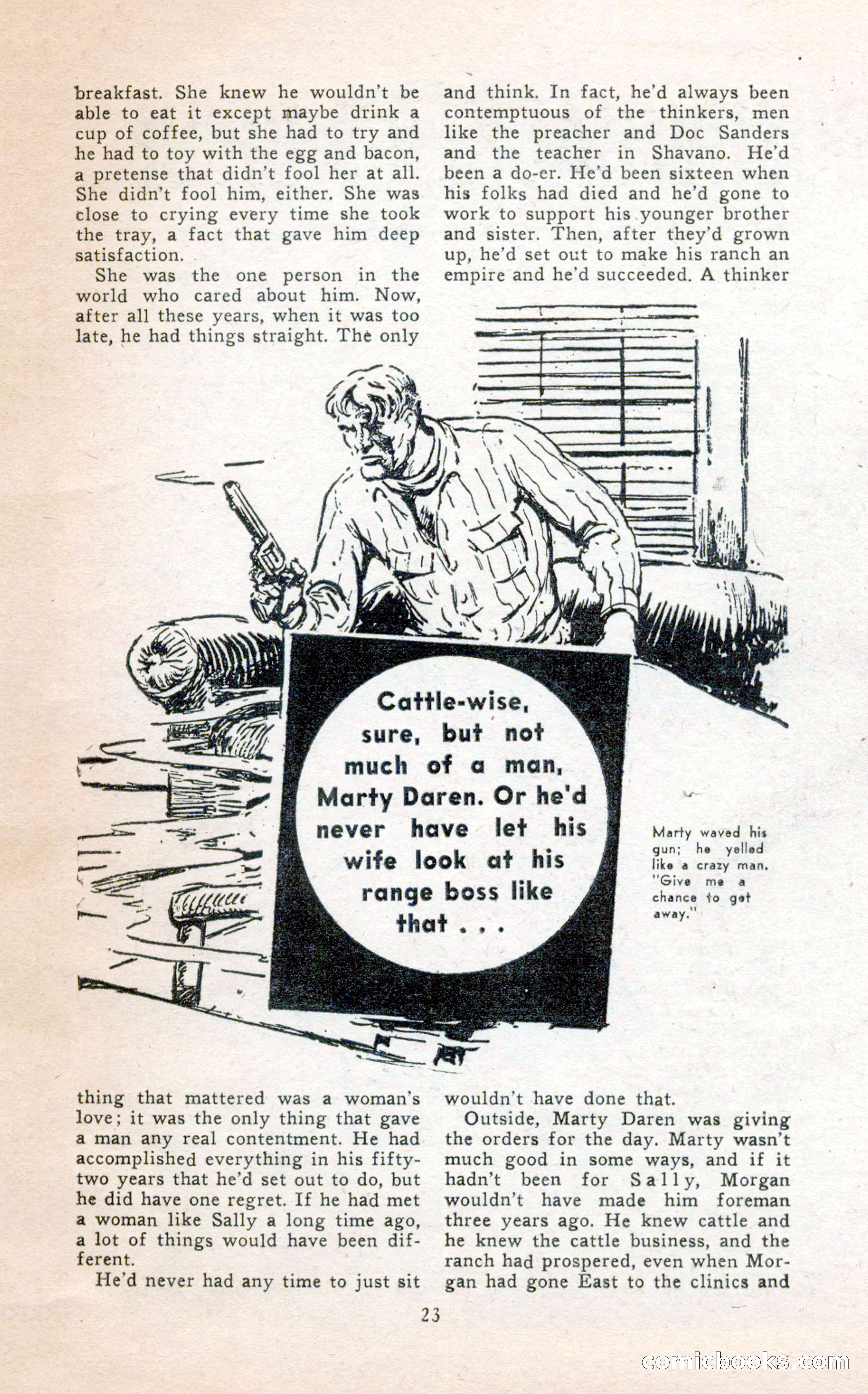 2-Gun Western, February 1954 — page 23 of 100