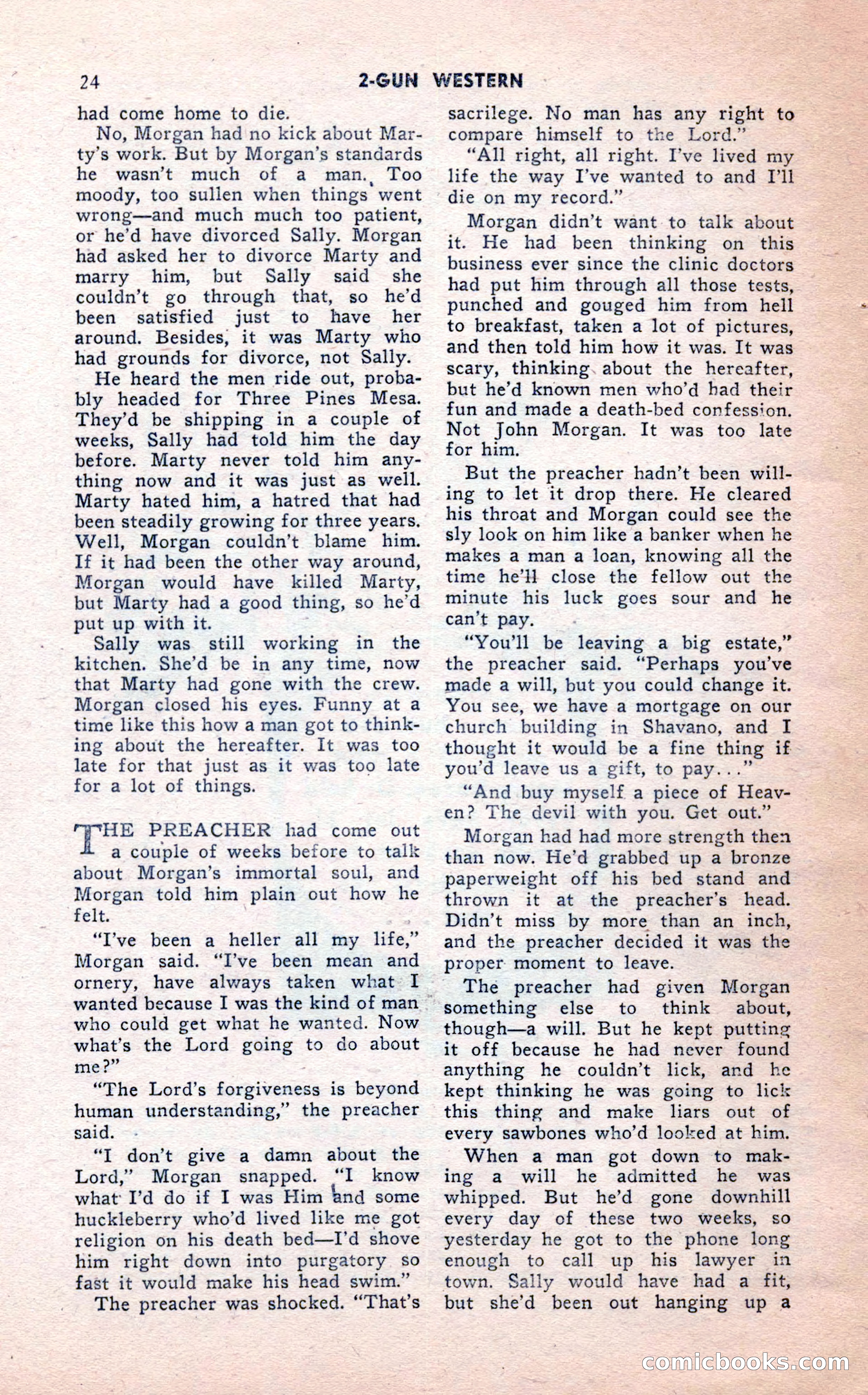 2-Gun Western, February 1954 — page 24 of 100