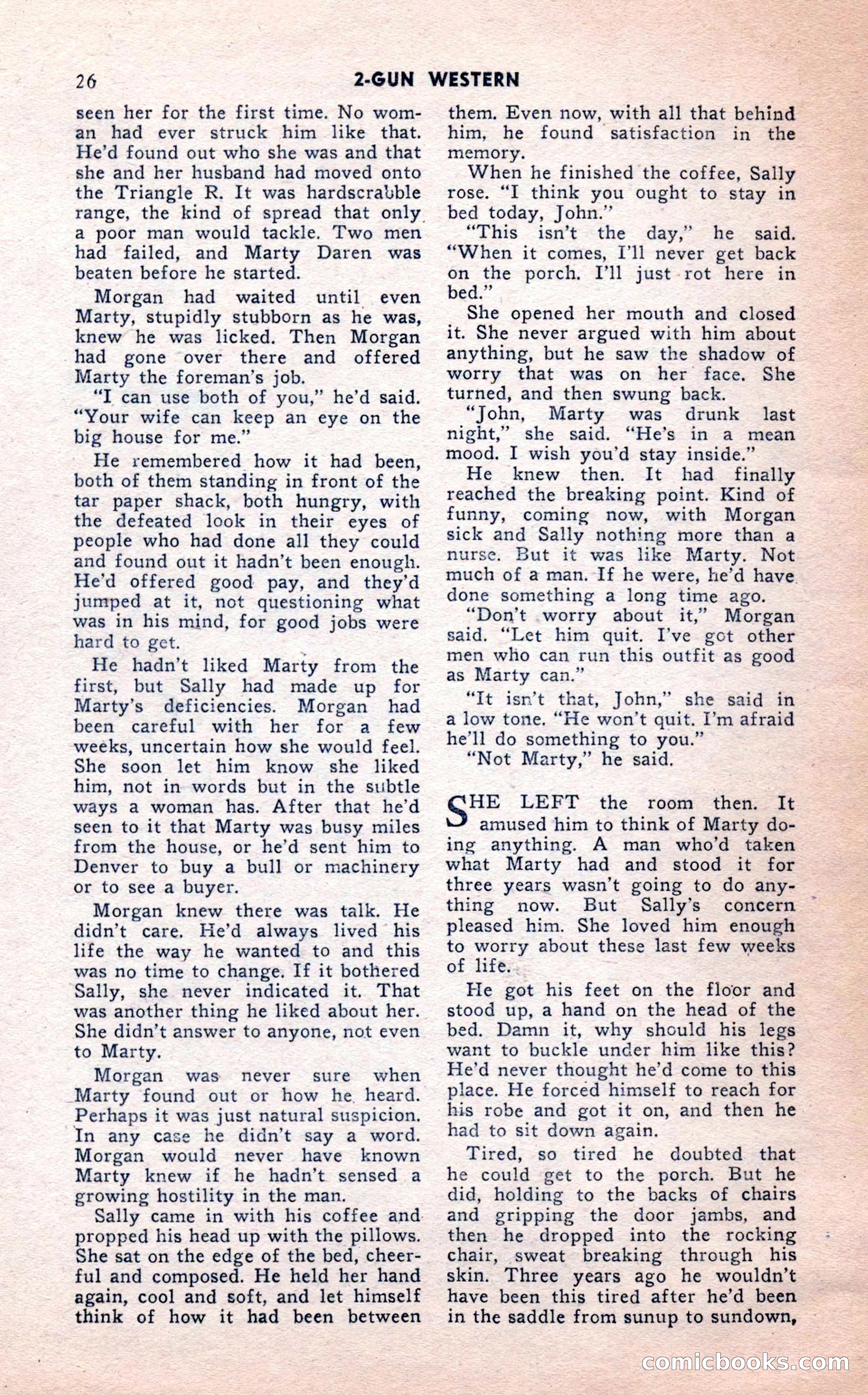 2-Gun Western, February 1954 — page 26 of 100