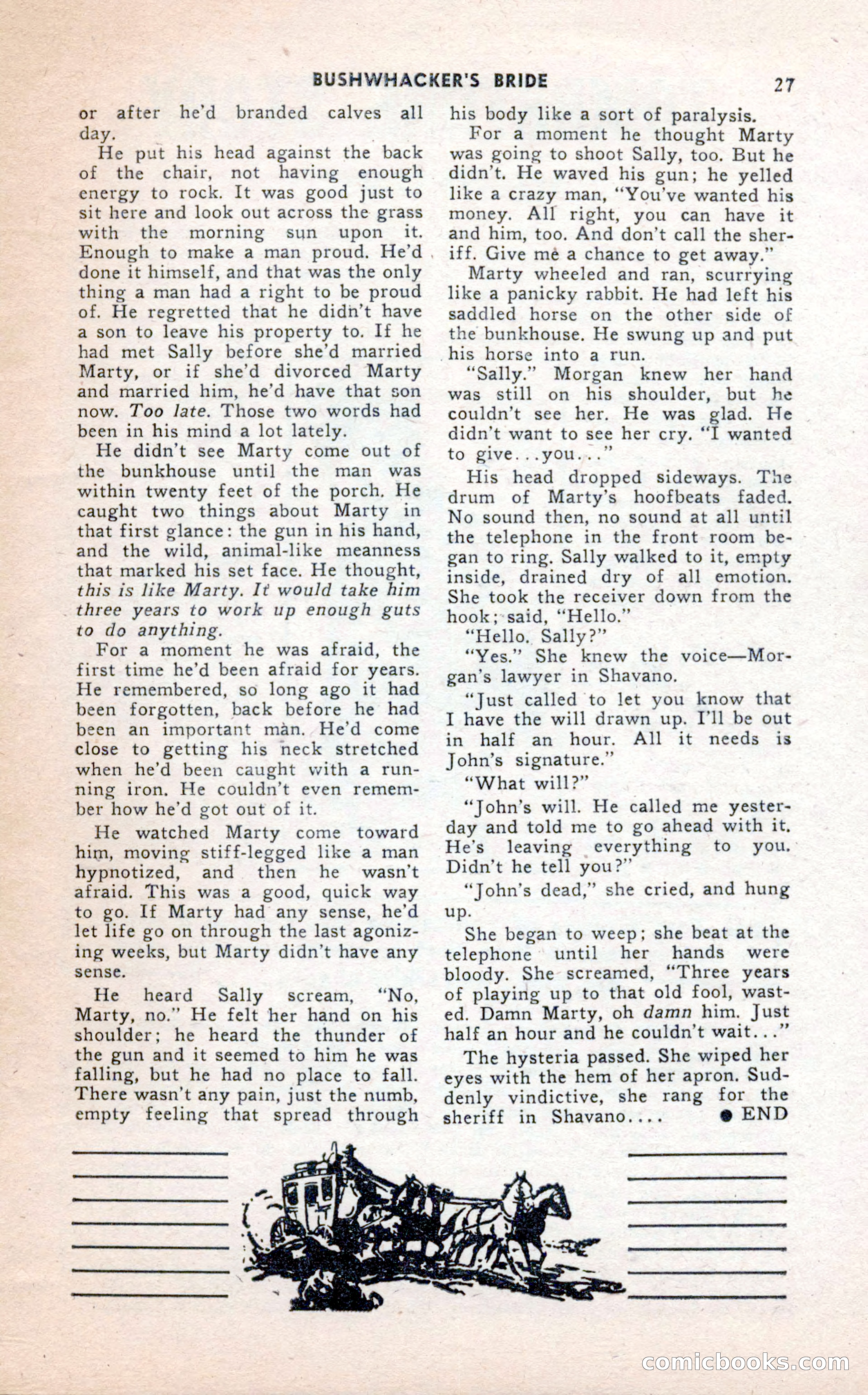 2-Gun Western, February 1954 — page 27 of 100