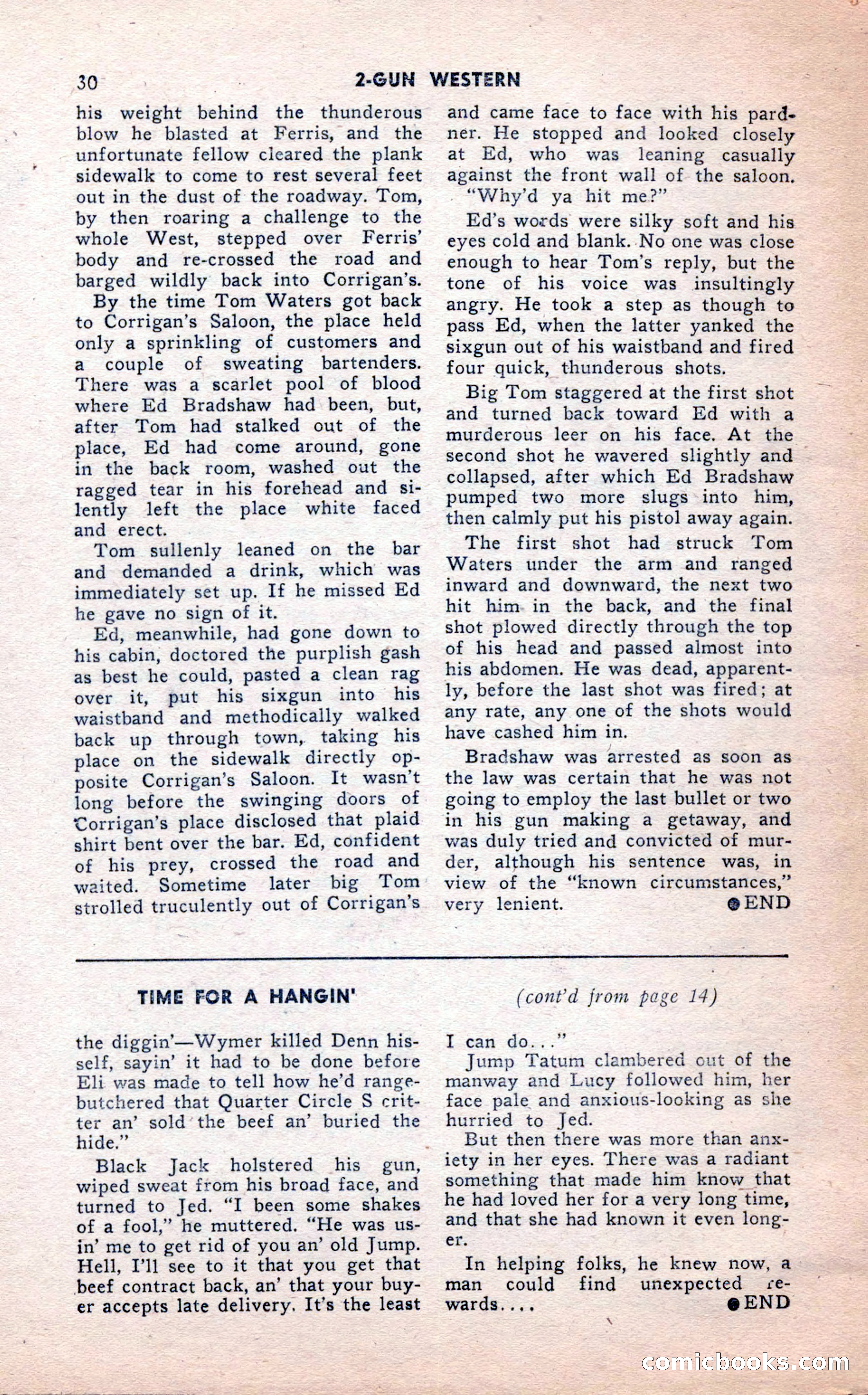 2-Gun Western, February 1954 — page 30 of 100