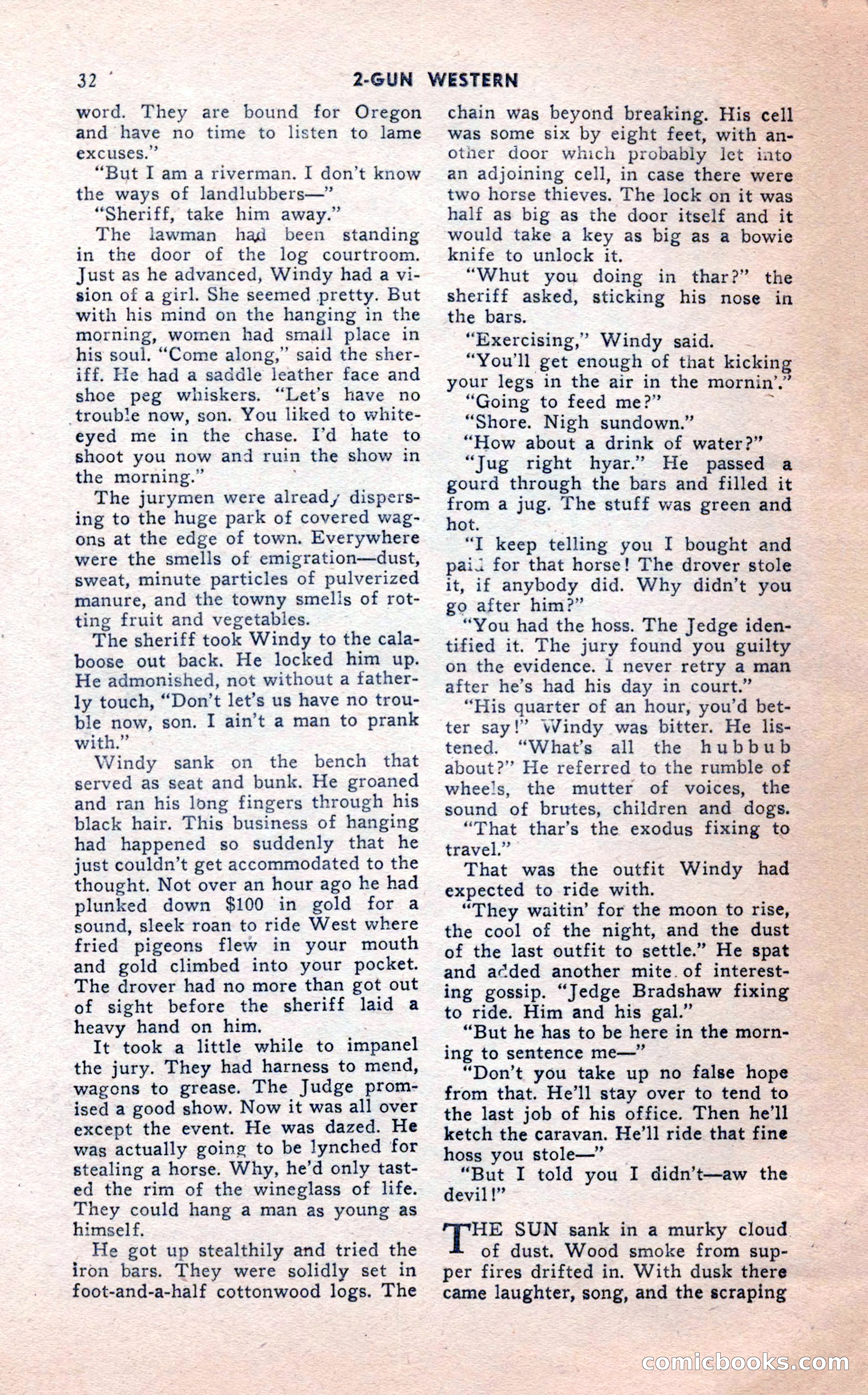 2-Gun Western, February 1954 — page 32 of 100