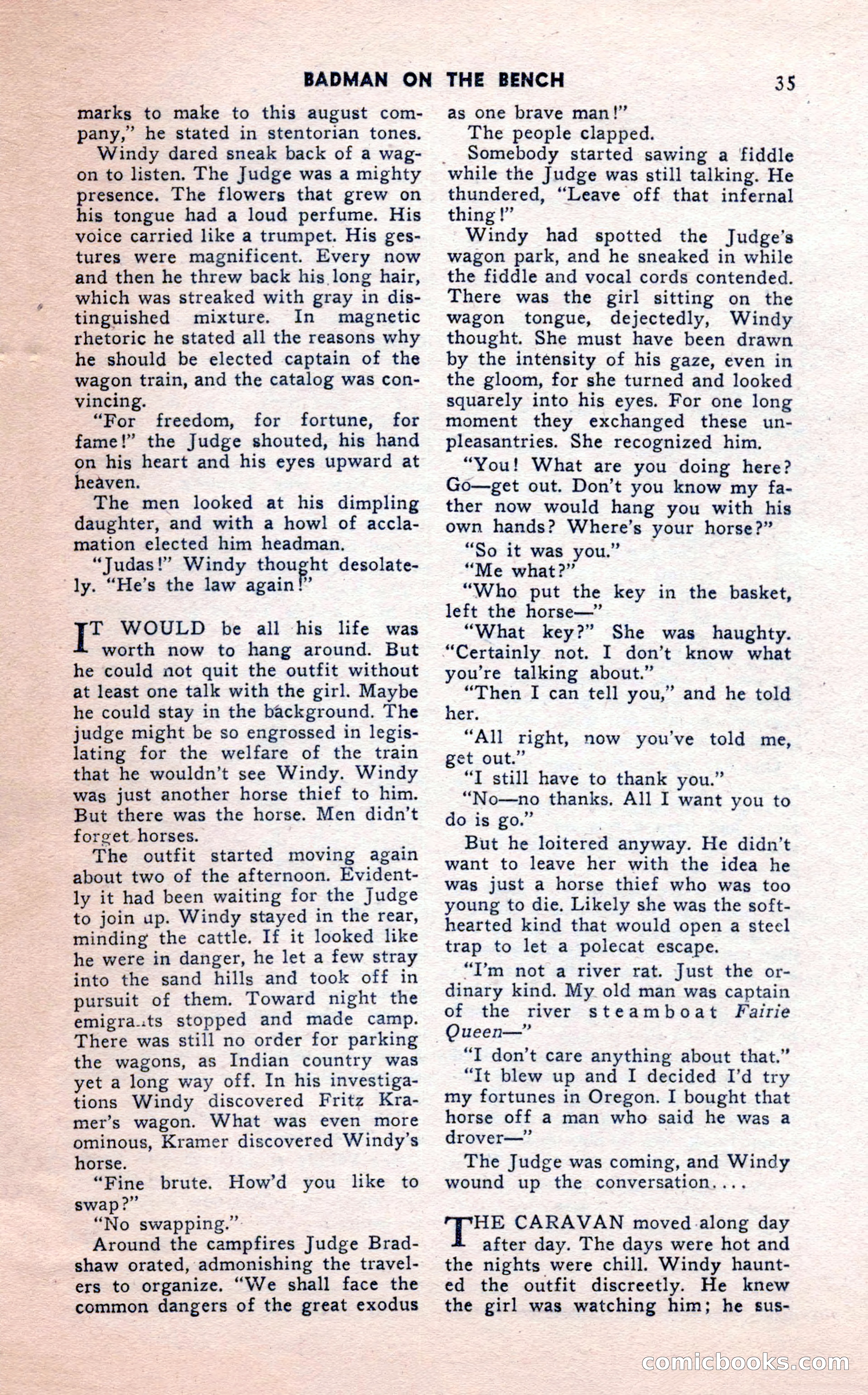 2-Gun Western, February 1954 — page 35 of 100