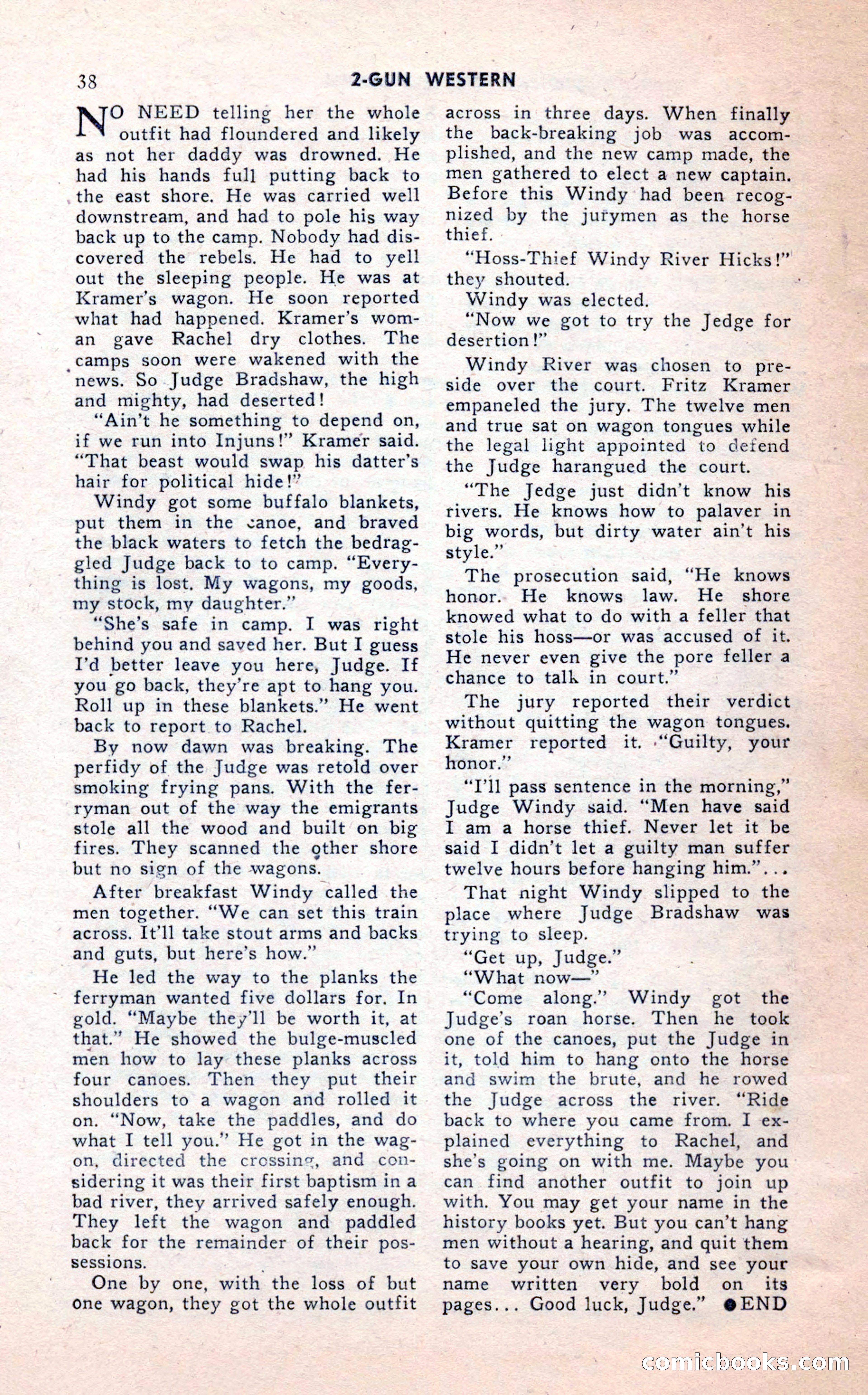 2-Gun Western, February 1954 — page 38 of 100
