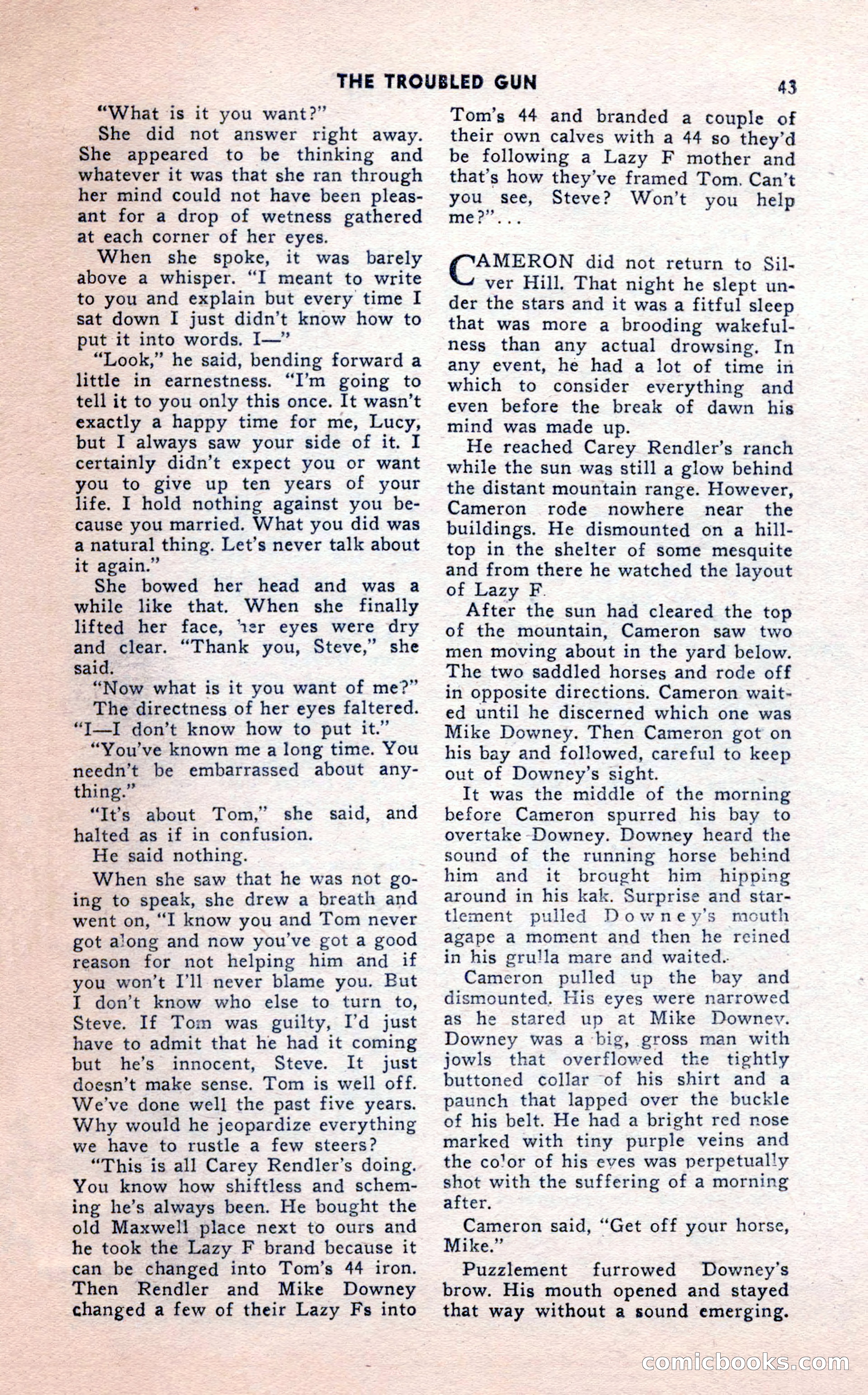 2-Gun Western, February 1954 — page 43 of 100