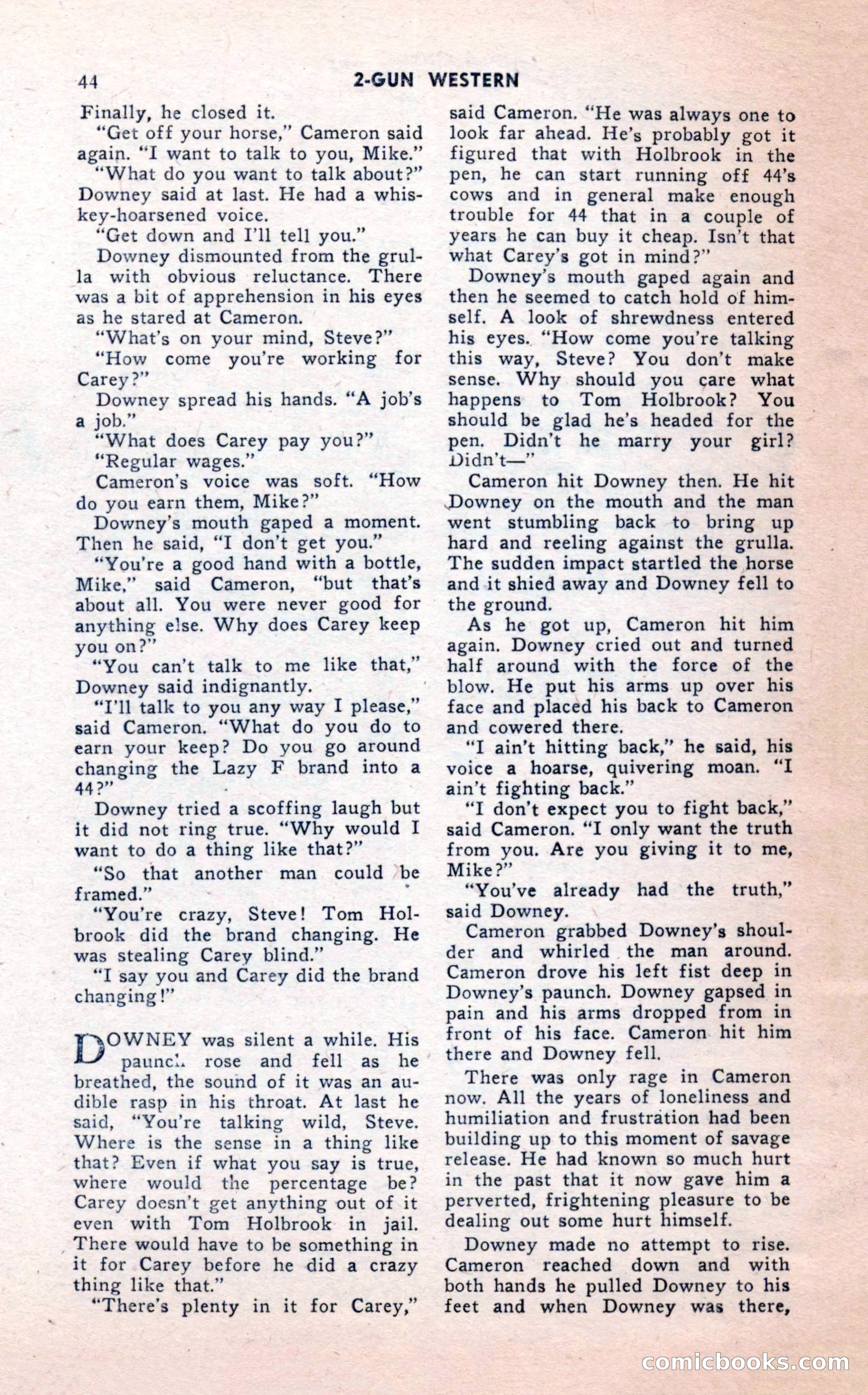 2-Gun Western, February 1954 — page 44 of 100