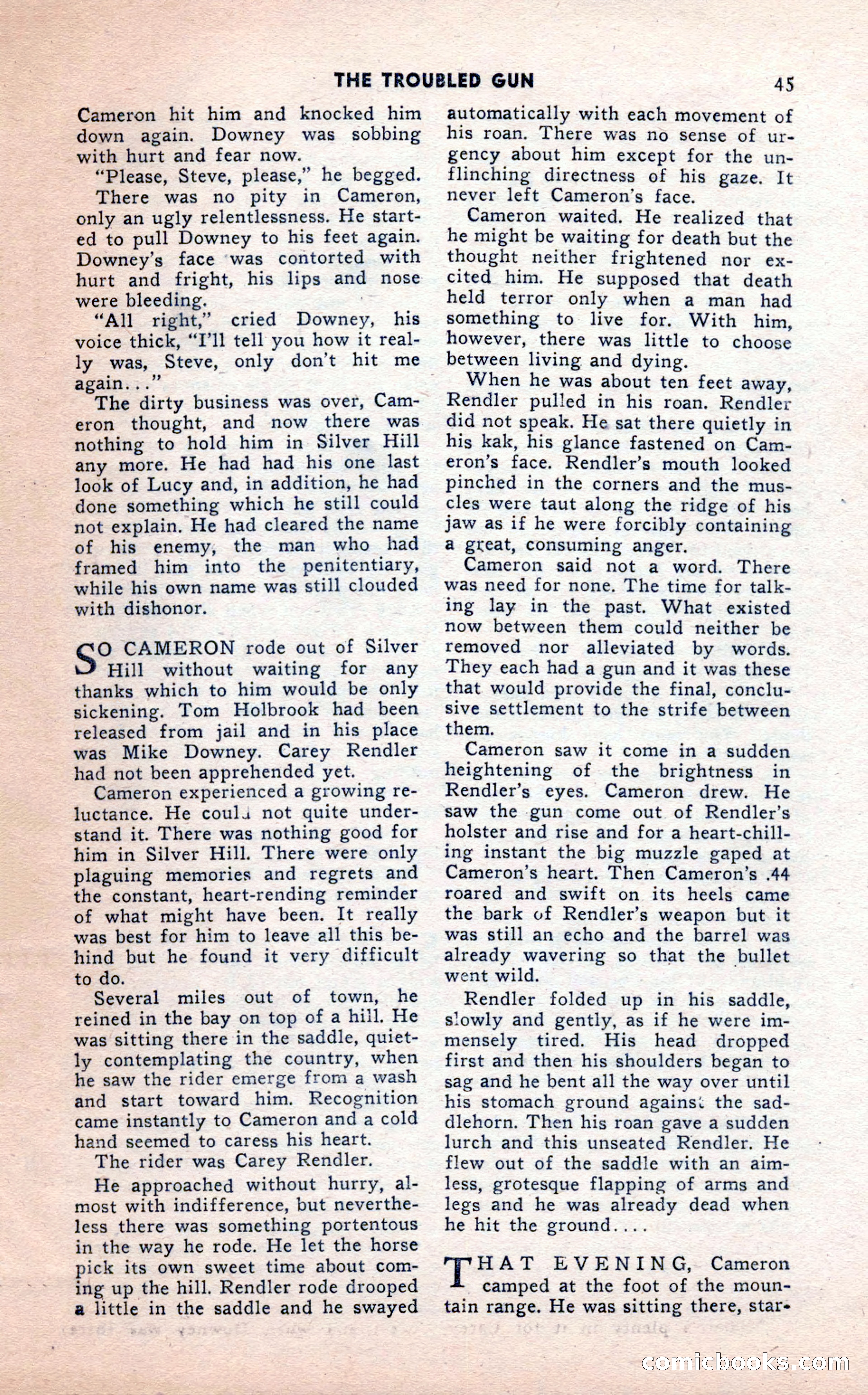 2-Gun Western, February 1954 — page 45 of 100