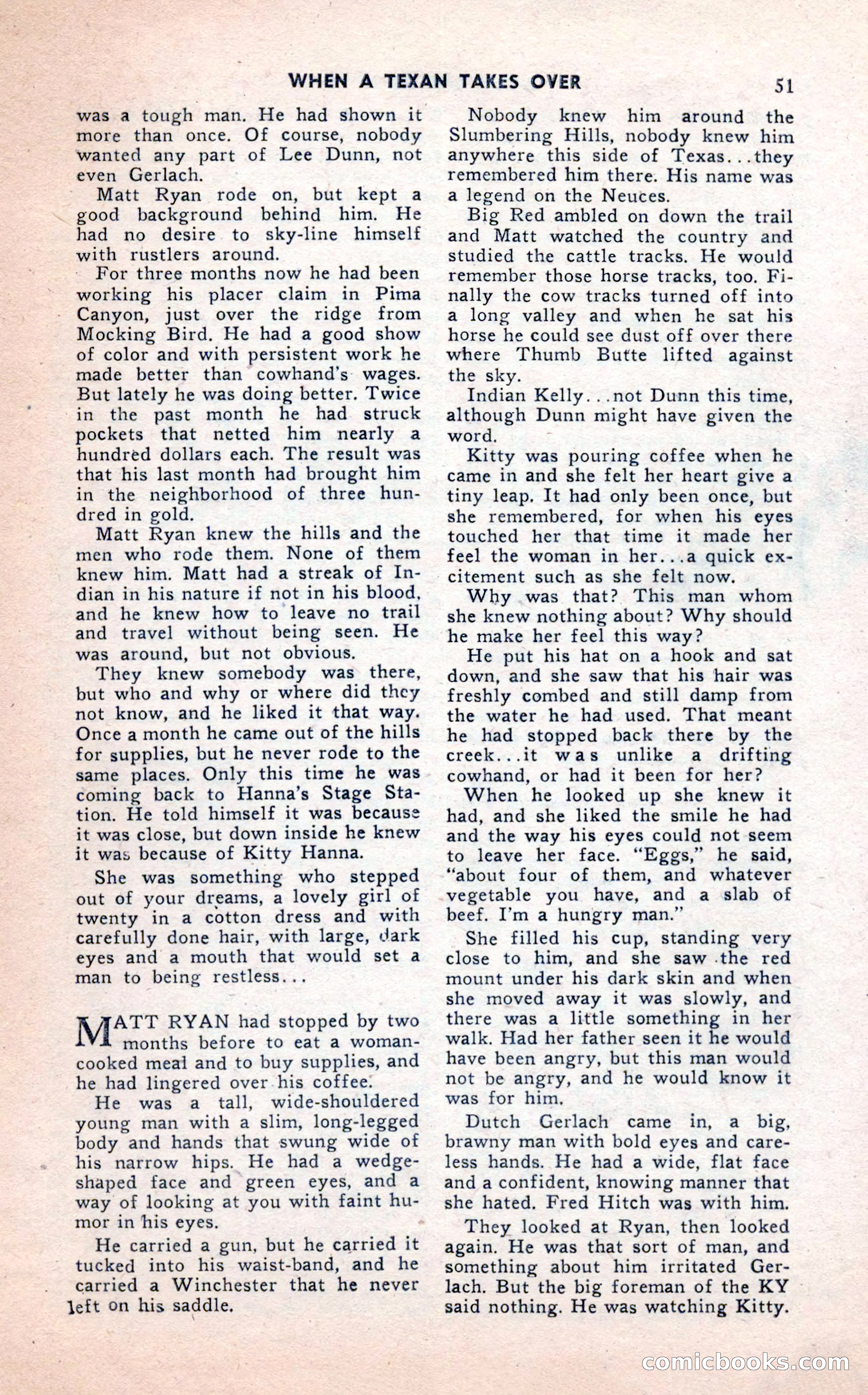 2-Gun Western, February 1954 — page 51 of 100