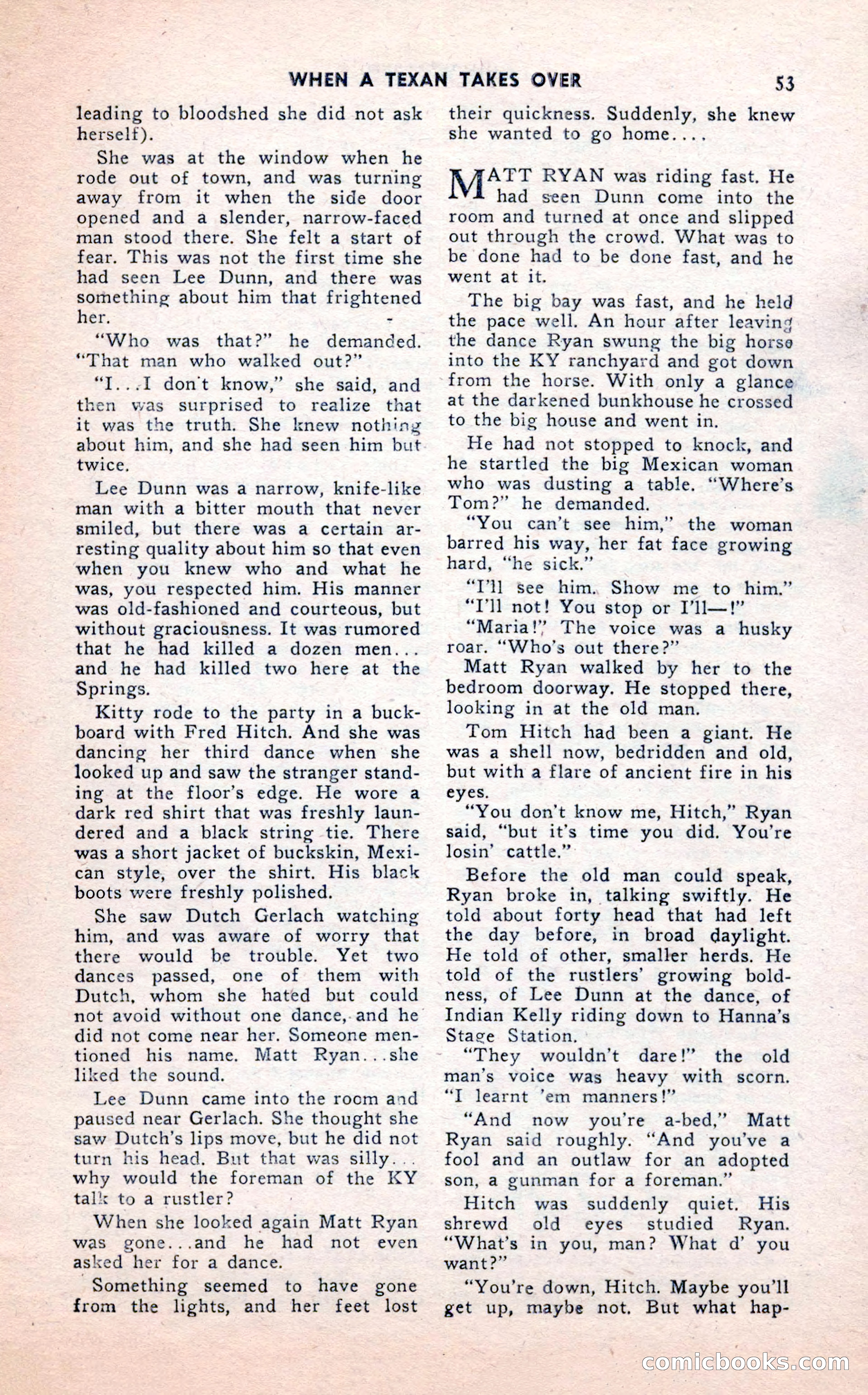 2-Gun Western, February 1954 — page 53 of 100