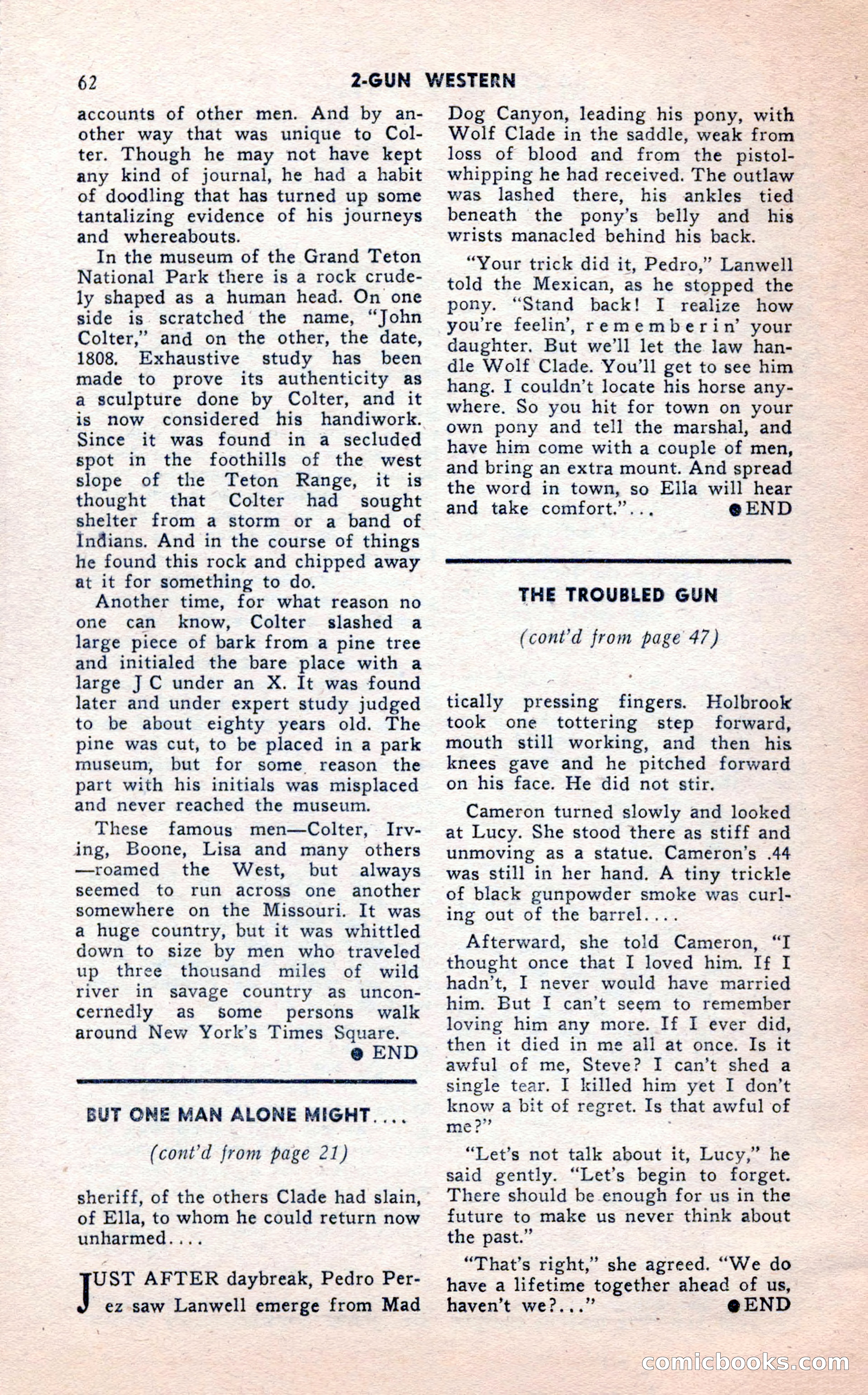 2-Gun Western, February 1954 — page 62 of 100
