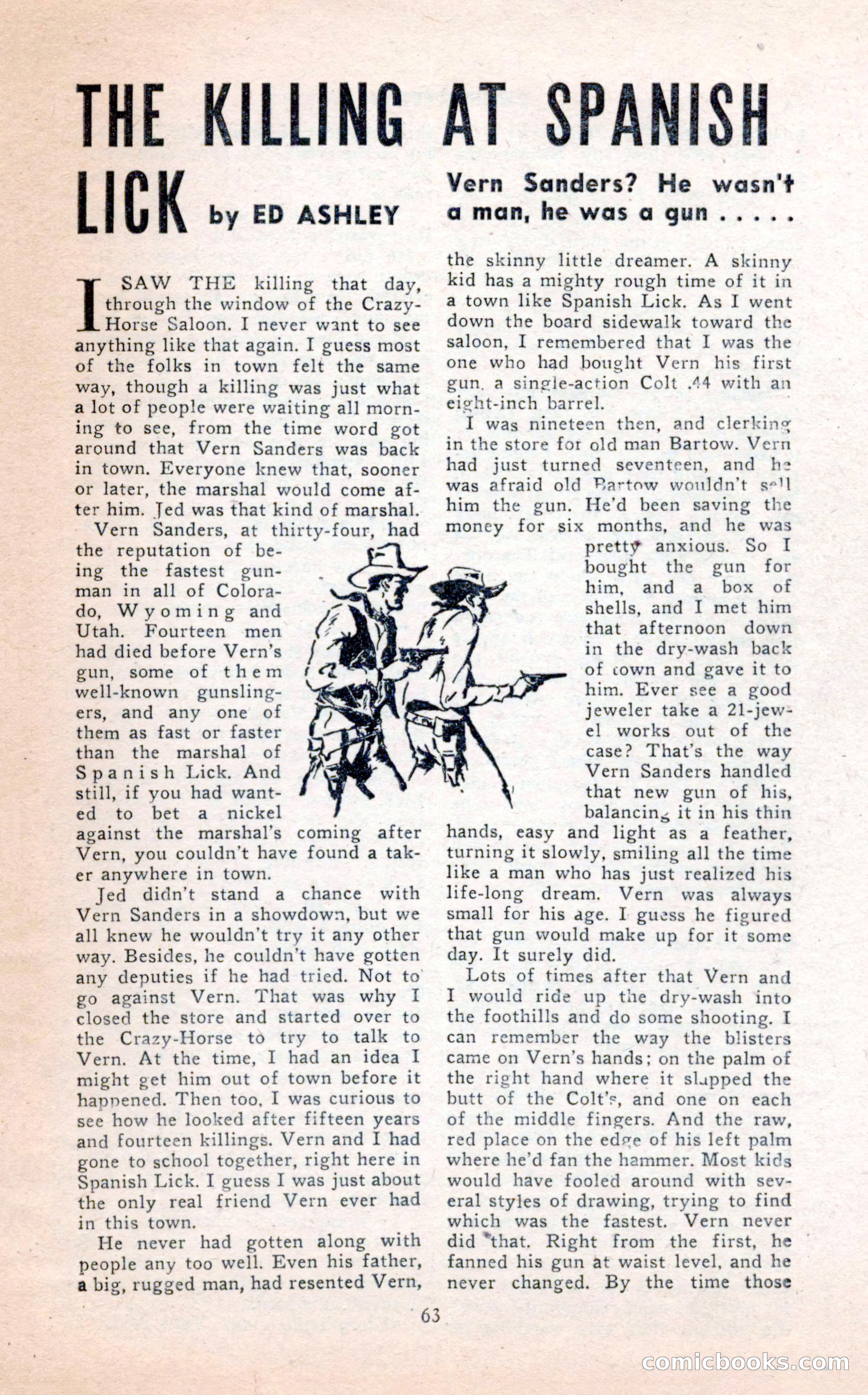 2-Gun Western, February 1954 — page 63 of 100
