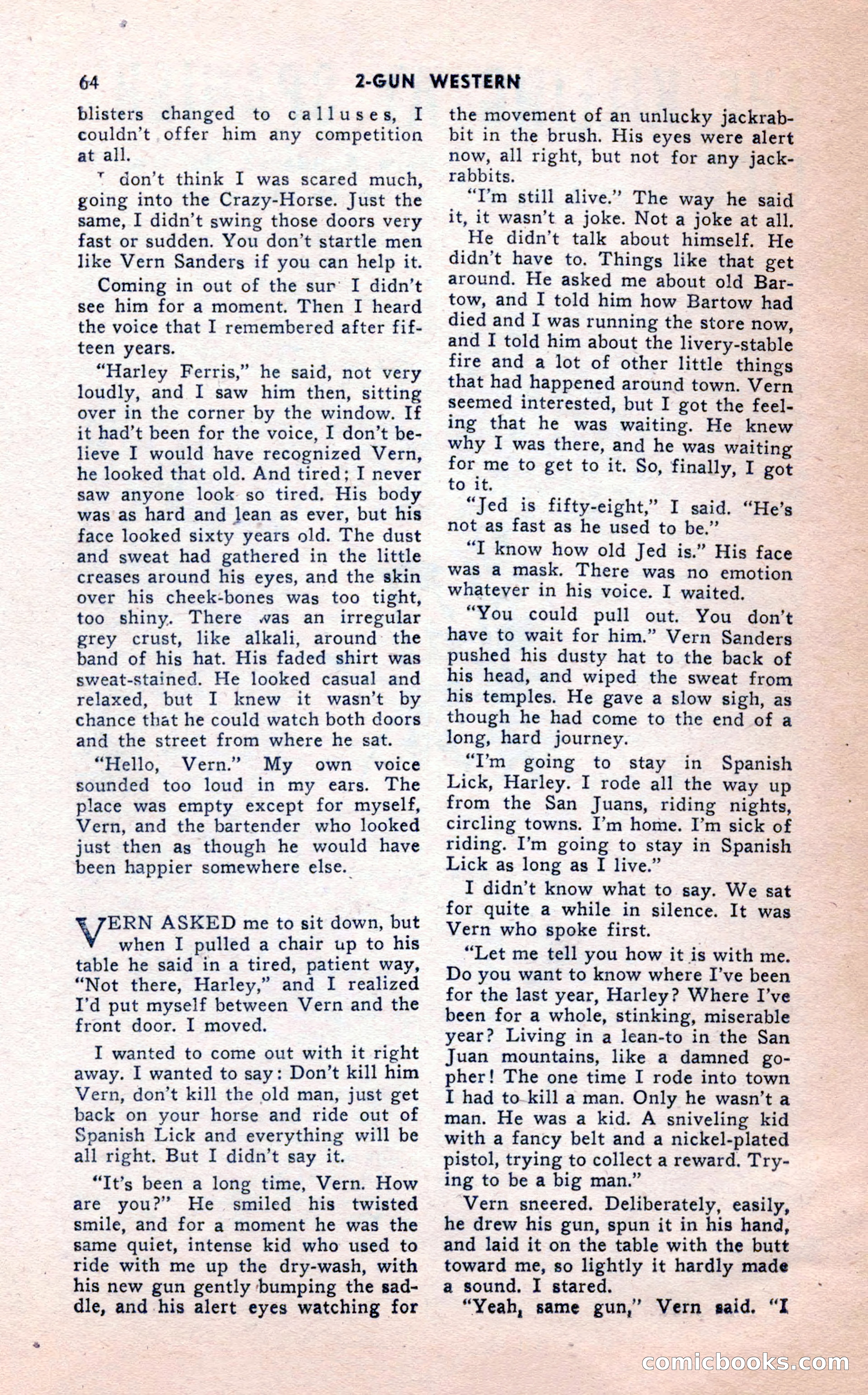 2-Gun Western, February 1954 — page 64 of 100