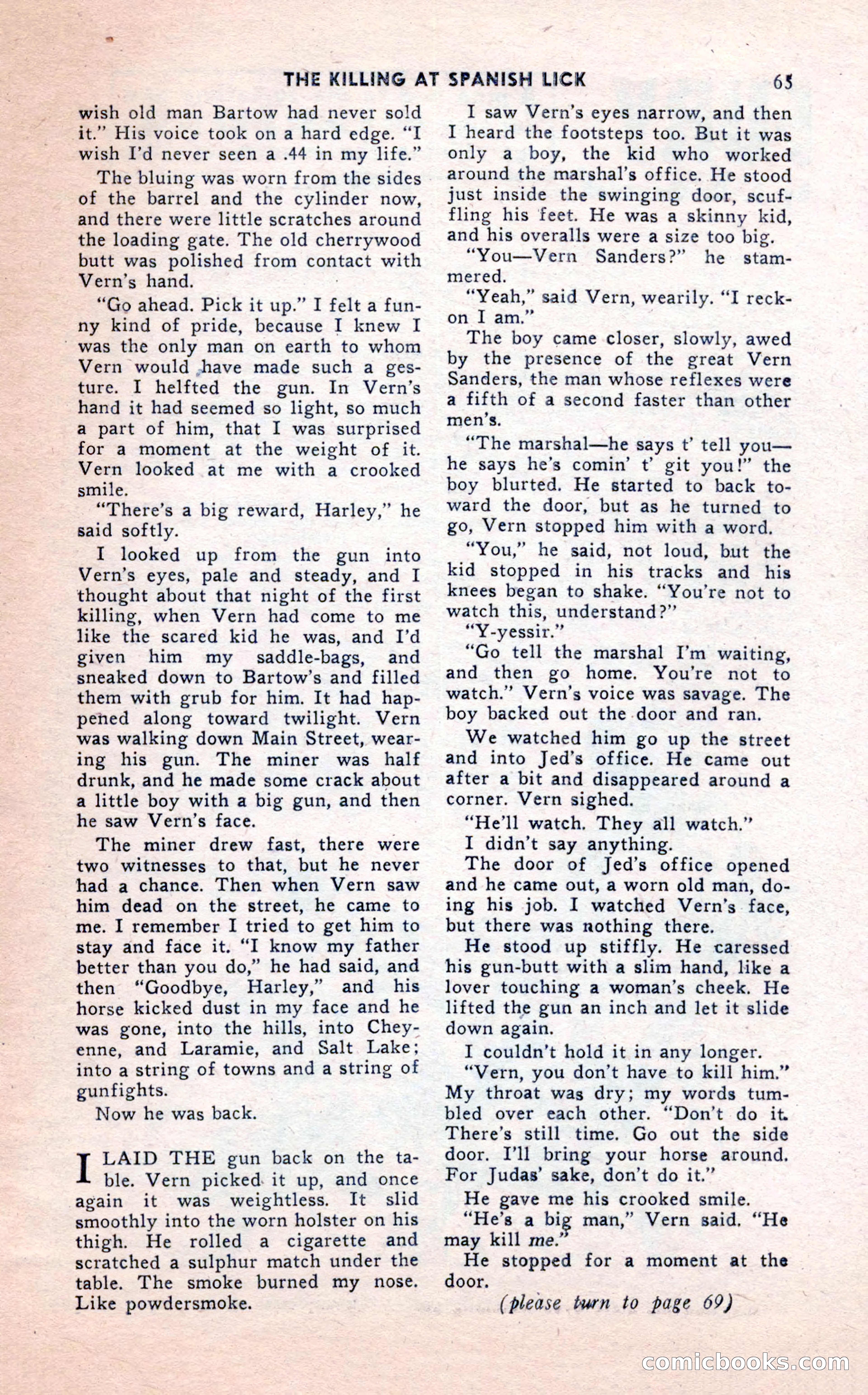 2-Gun Western, February 1954 — page 65 of 100