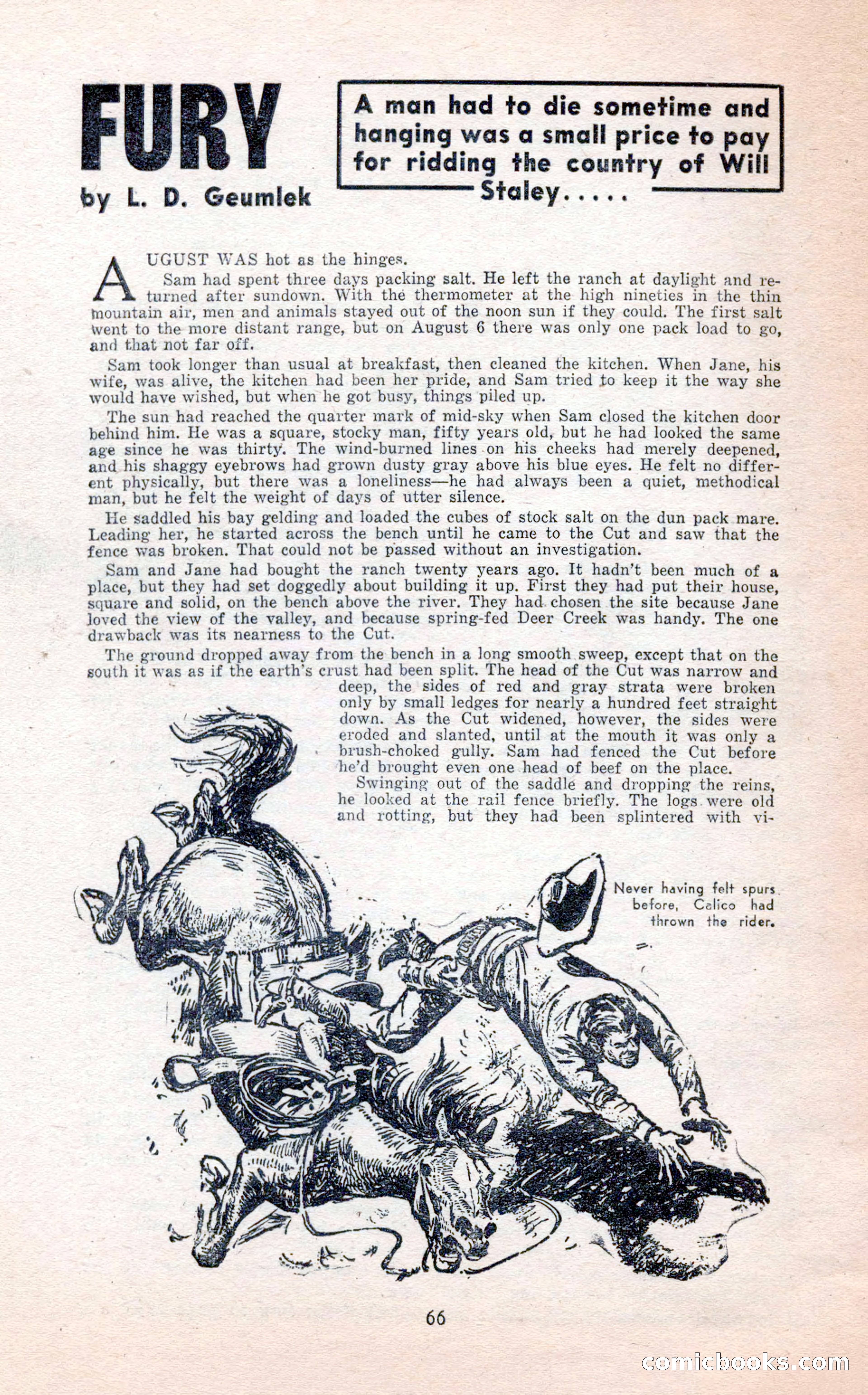 2-Gun Western, February 1954 — page 66 of 100