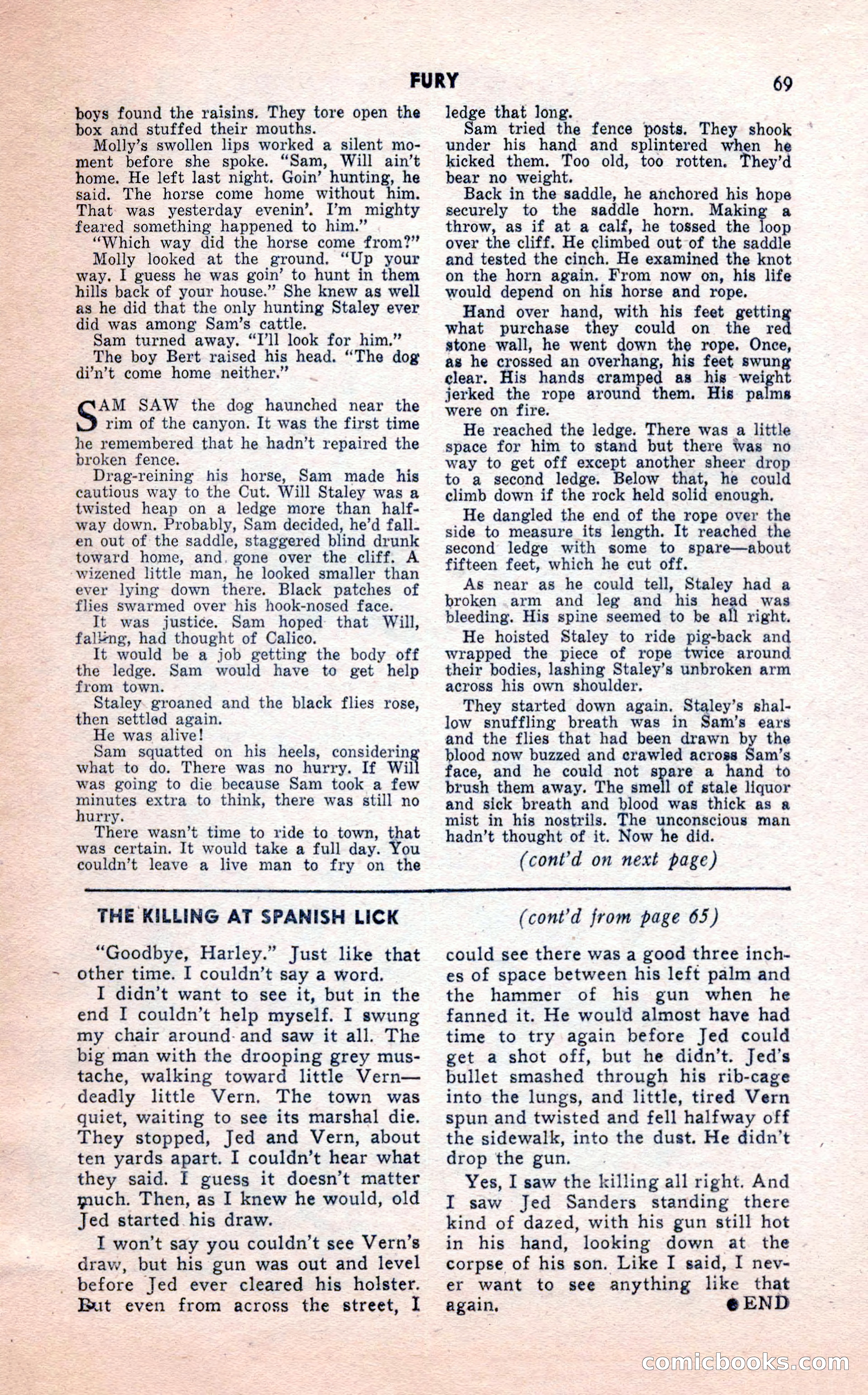 2-Gun Western, February 1954 — page 69 of 100