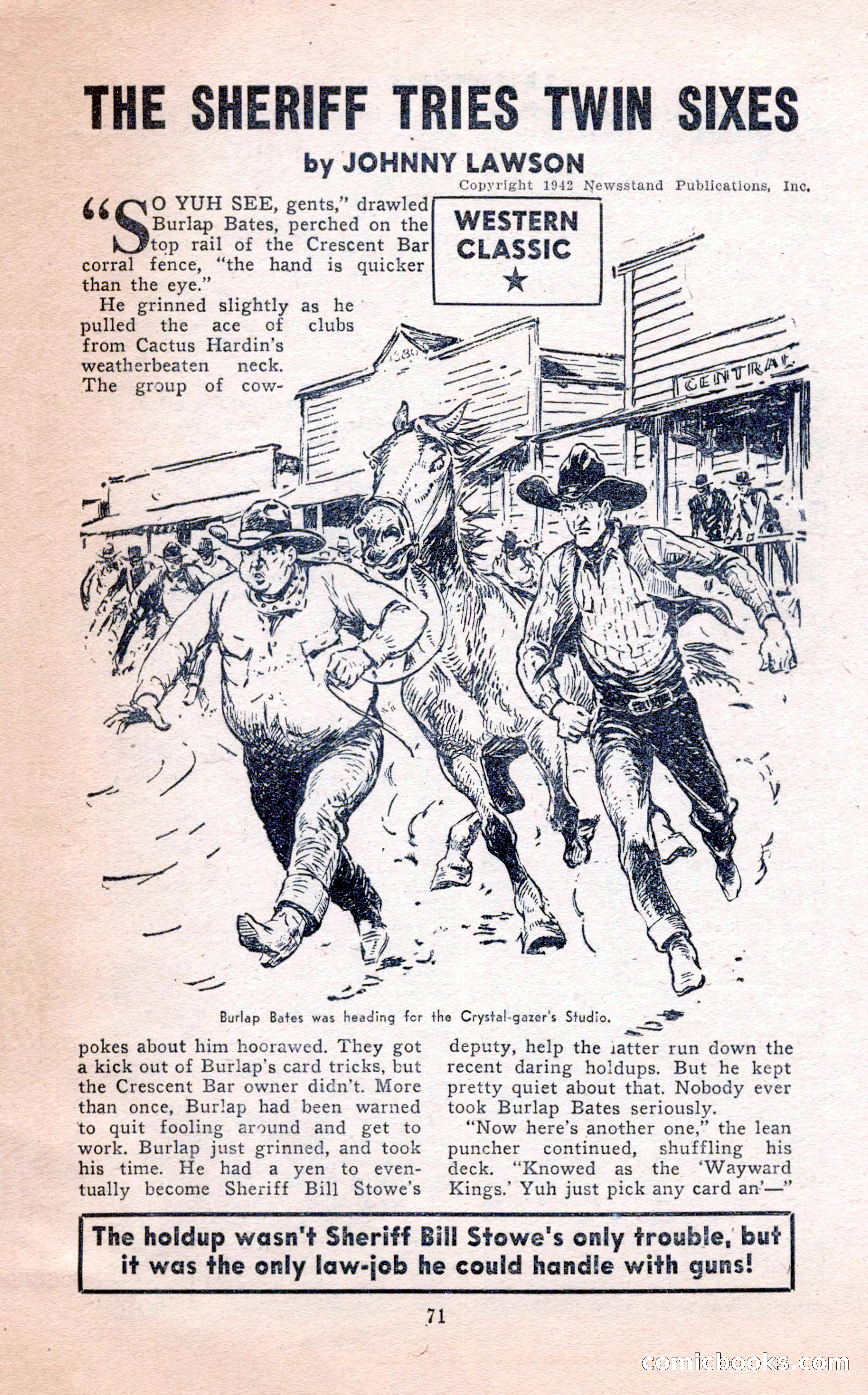 2-Gun Western, February 1954 — page 71 of 100
