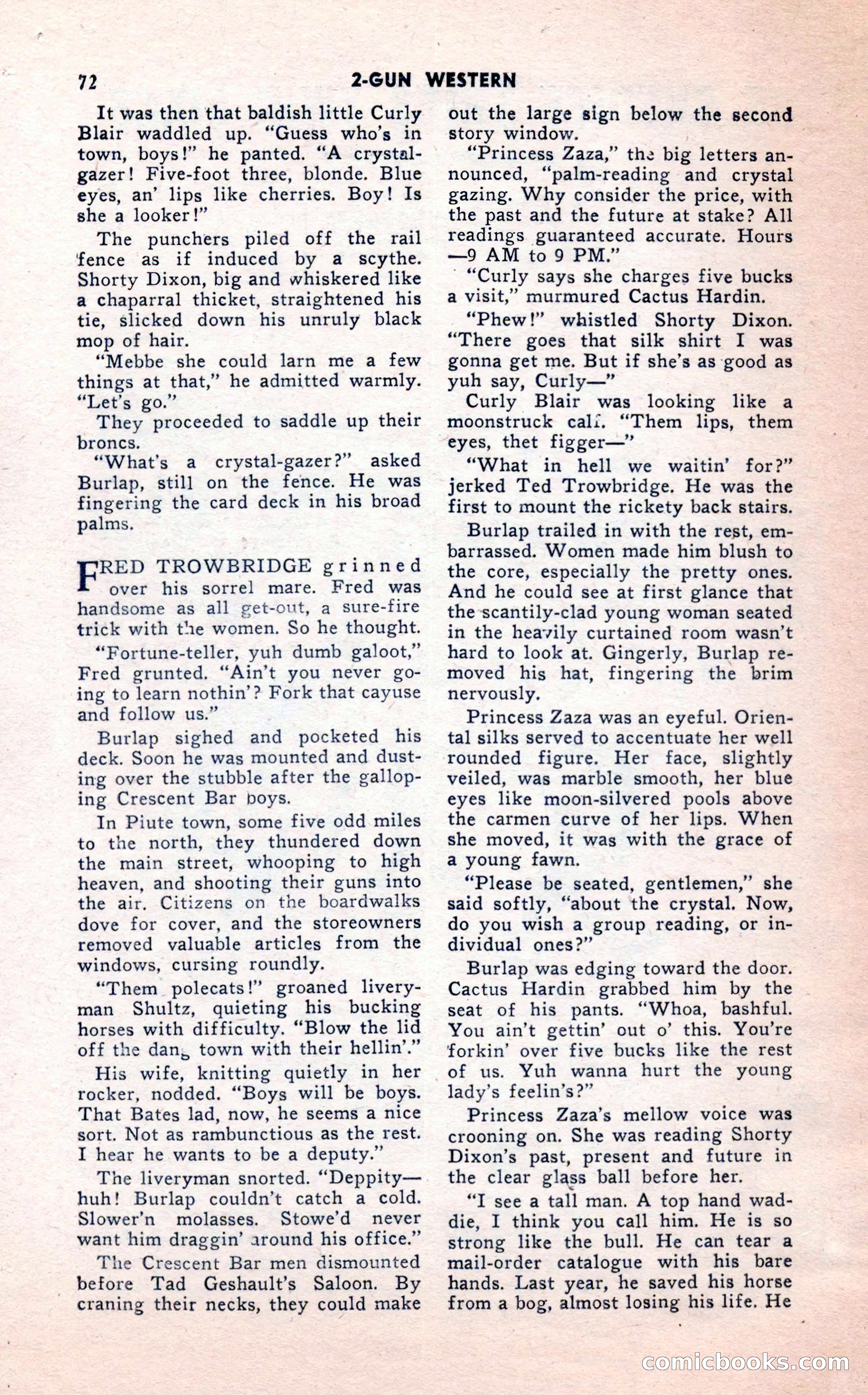 2-Gun Western, February 1954 — page 72 of 100