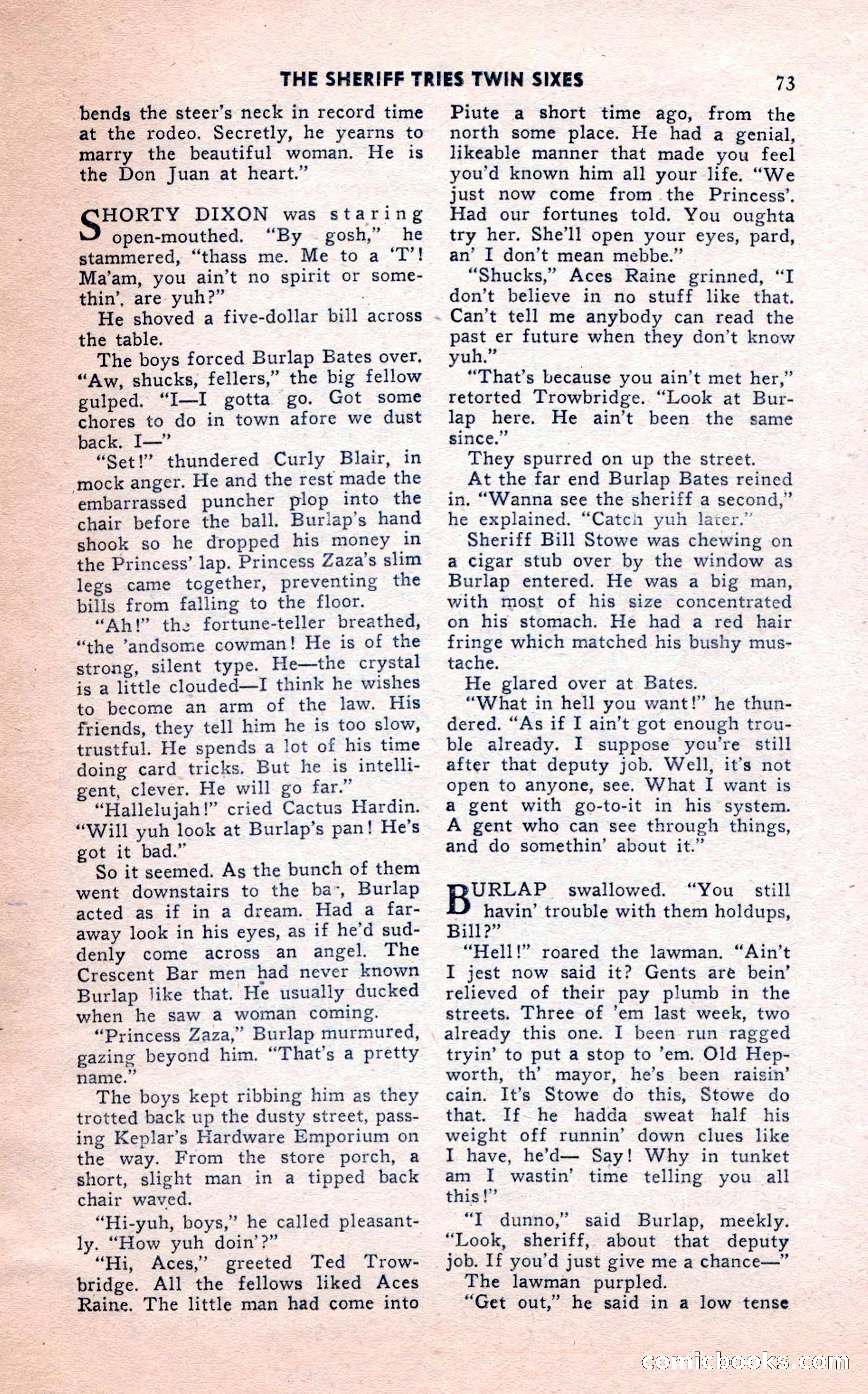 2-Gun Western, February 1954 — page 73 of 100