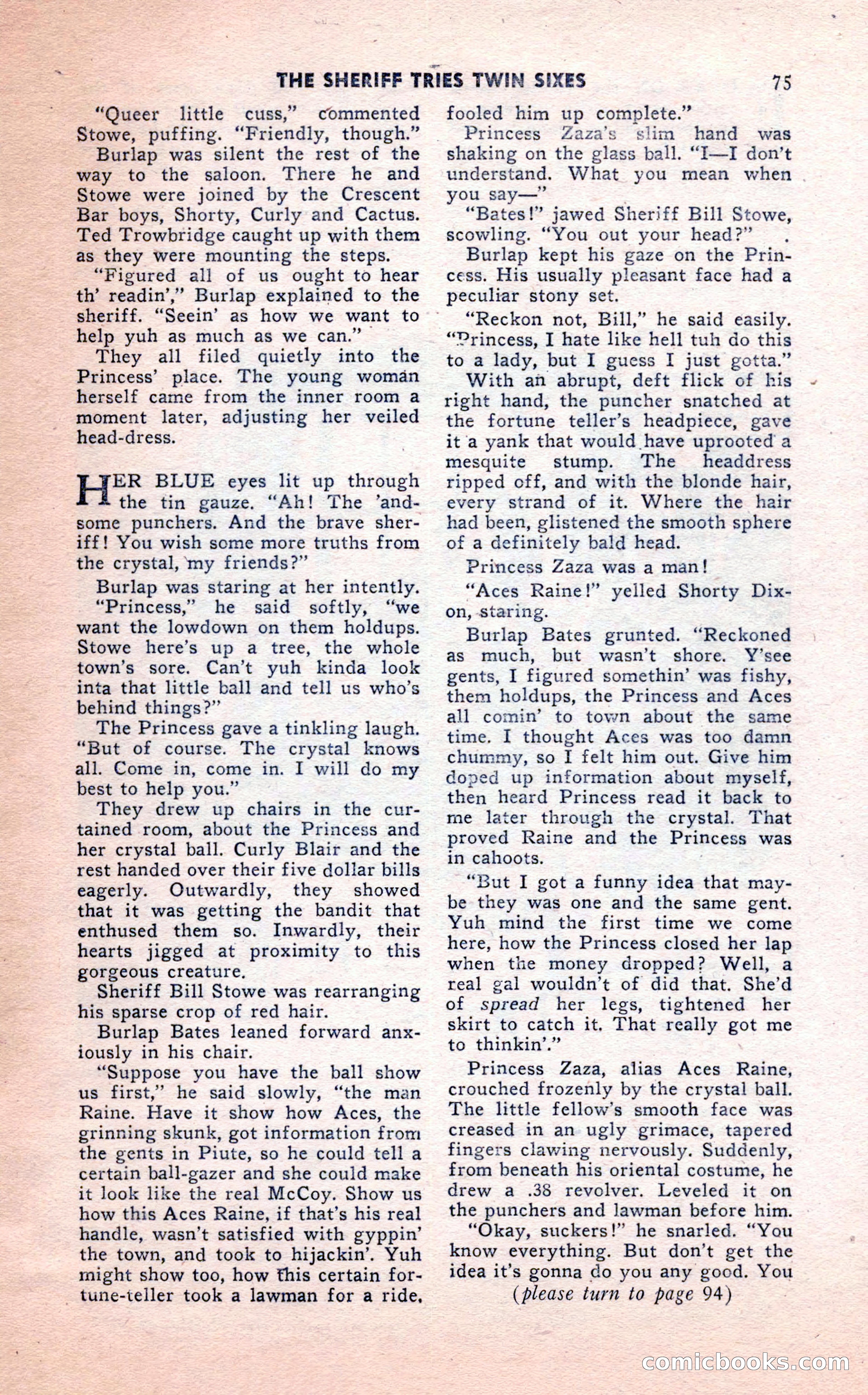 2-Gun Western, February 1954 — page 75 of 100