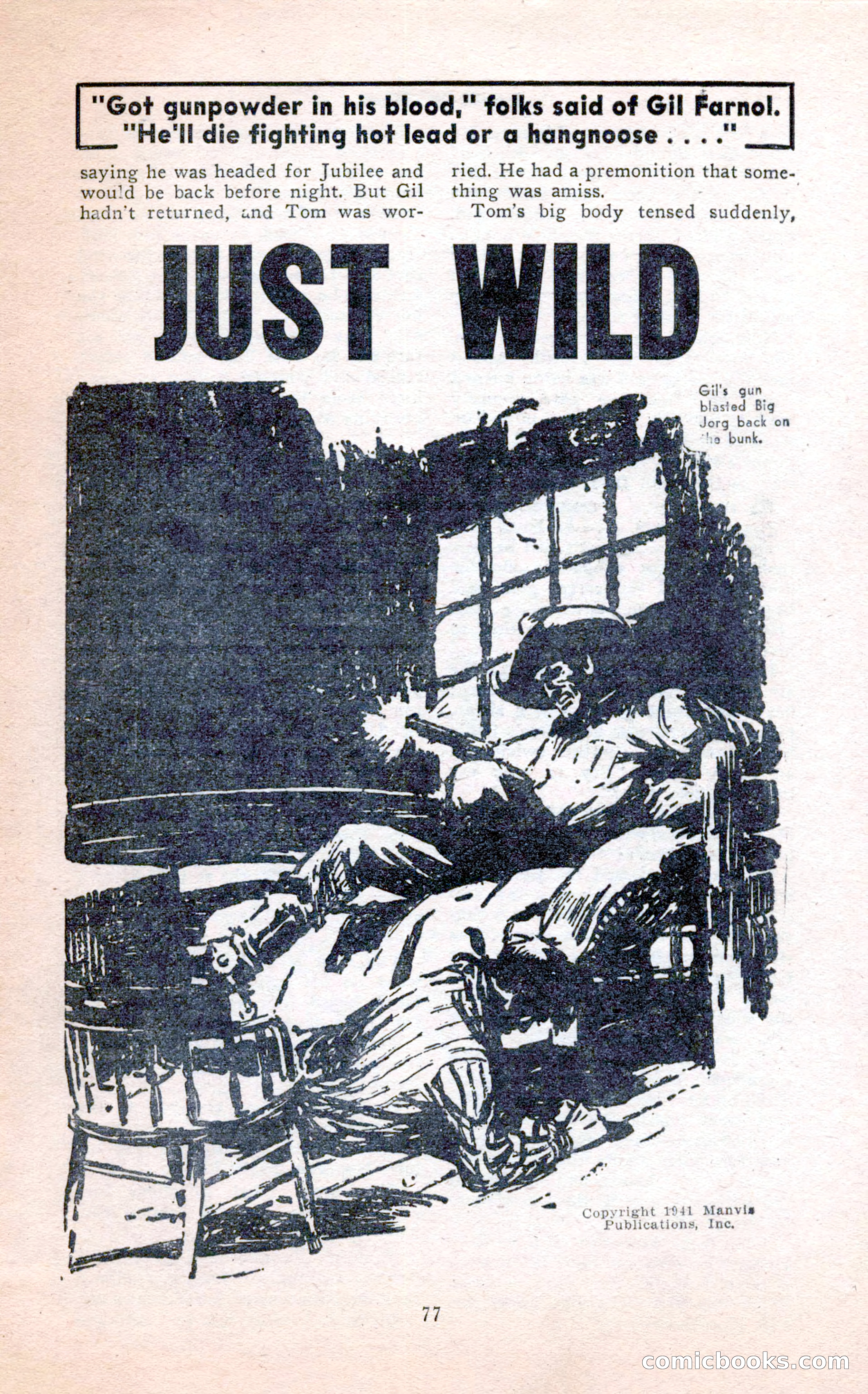 2-Gun Western, February 1954 — page 77 of 100
