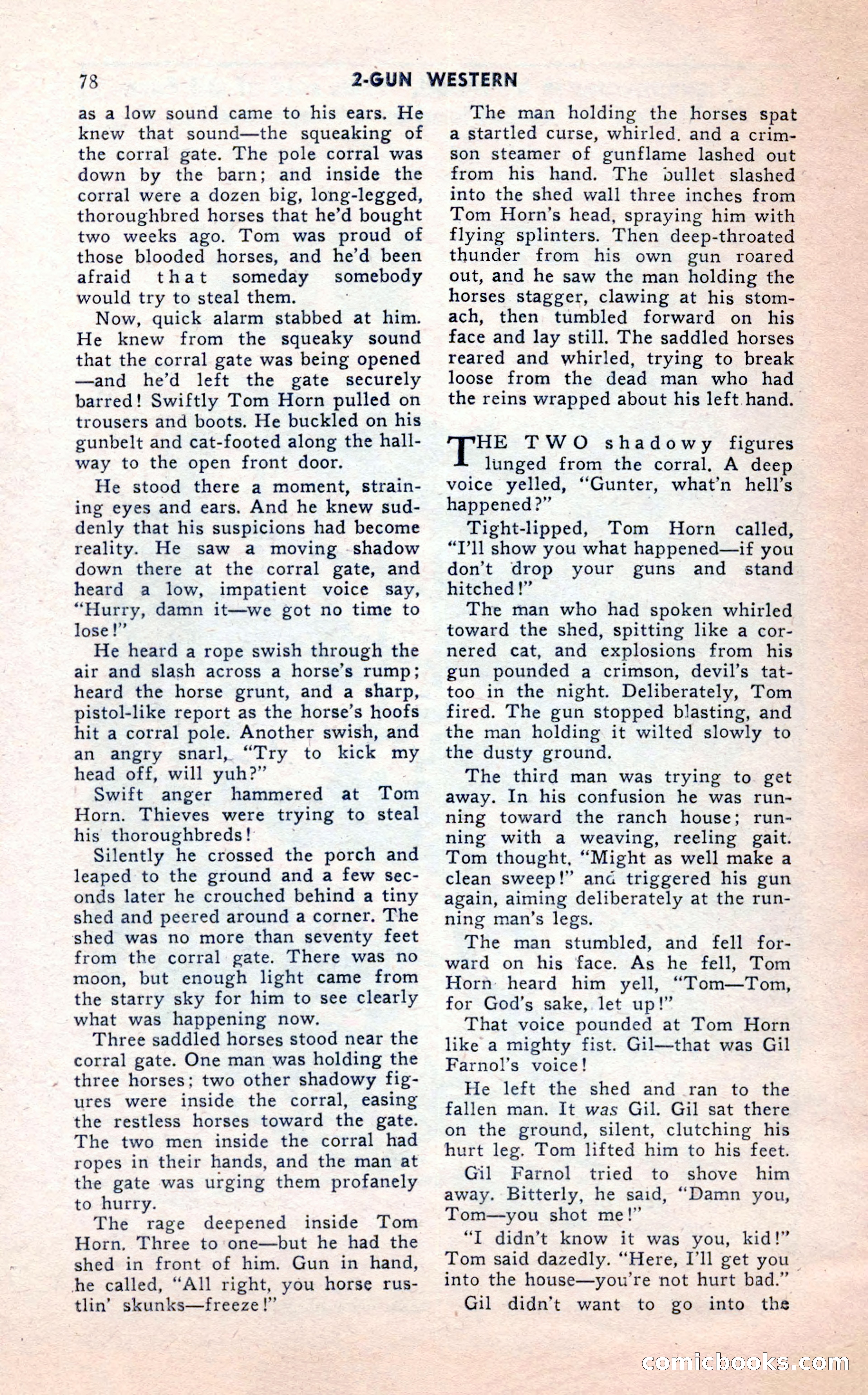 2-Gun Western, February 1954 — page 78 of 100