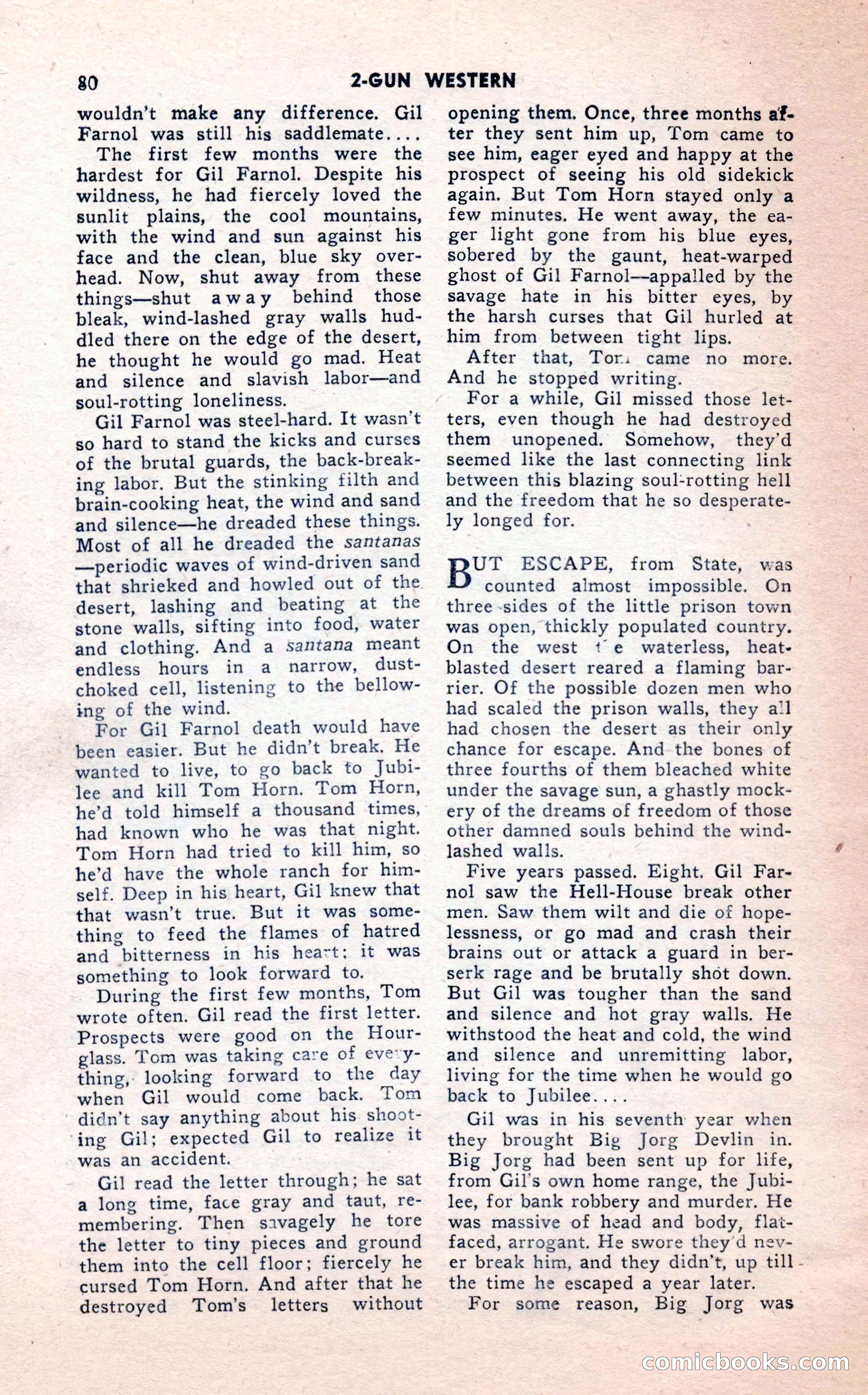 2-Gun Western, February 1954 — page 80 of 100