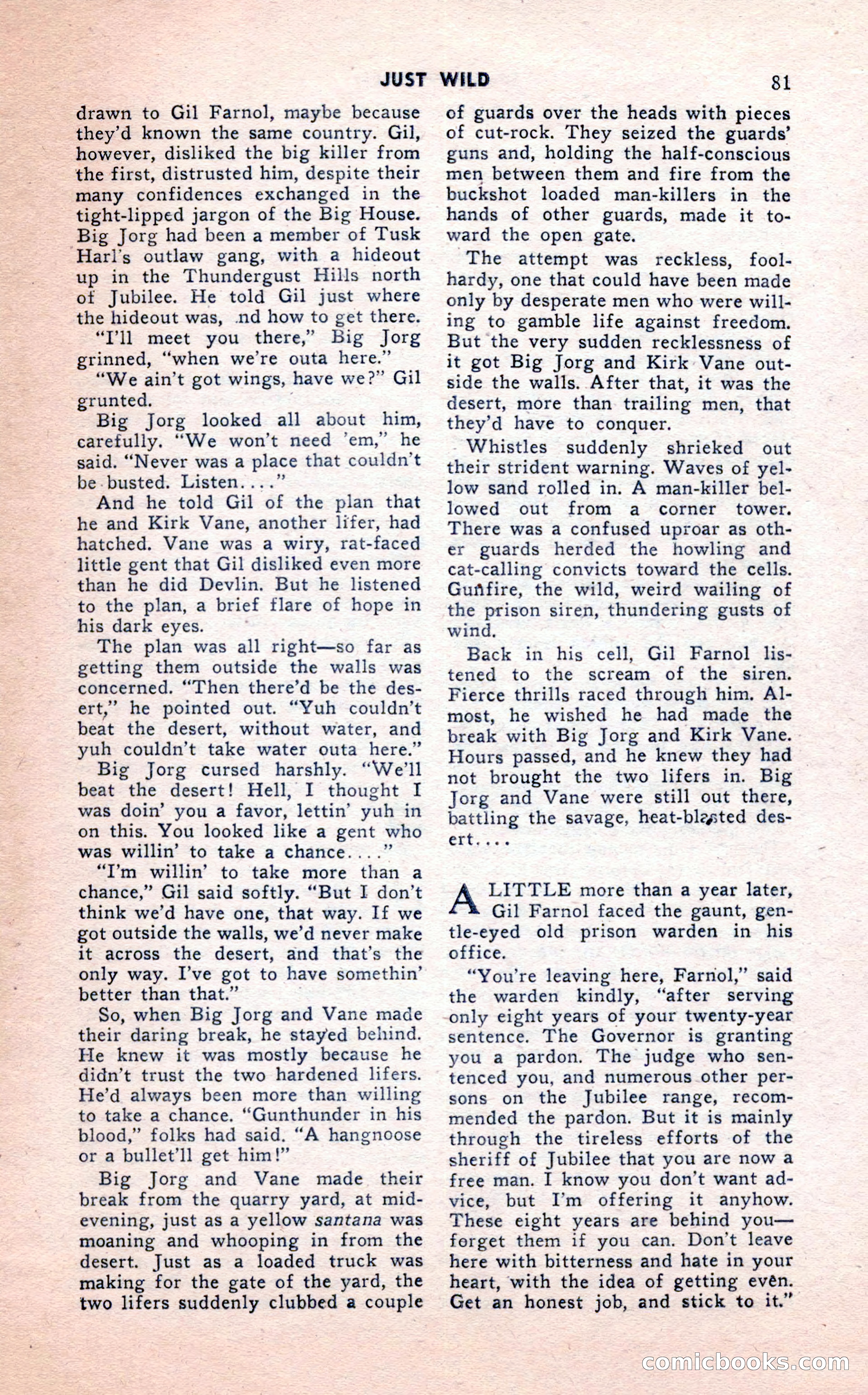 2-Gun Western, February 1954 — page 81 of 100