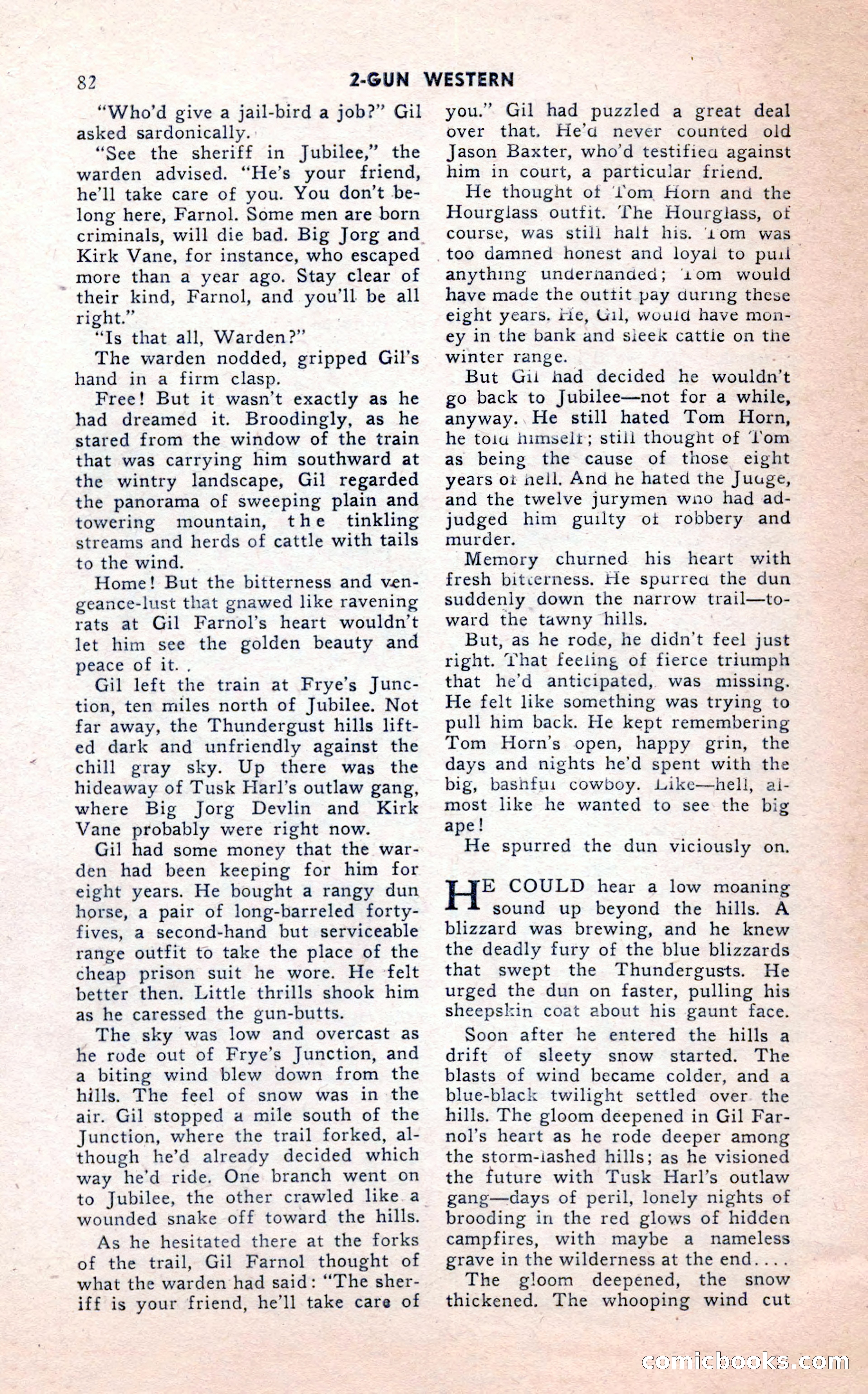 2-Gun Western, February 1954 — page 82 of 100