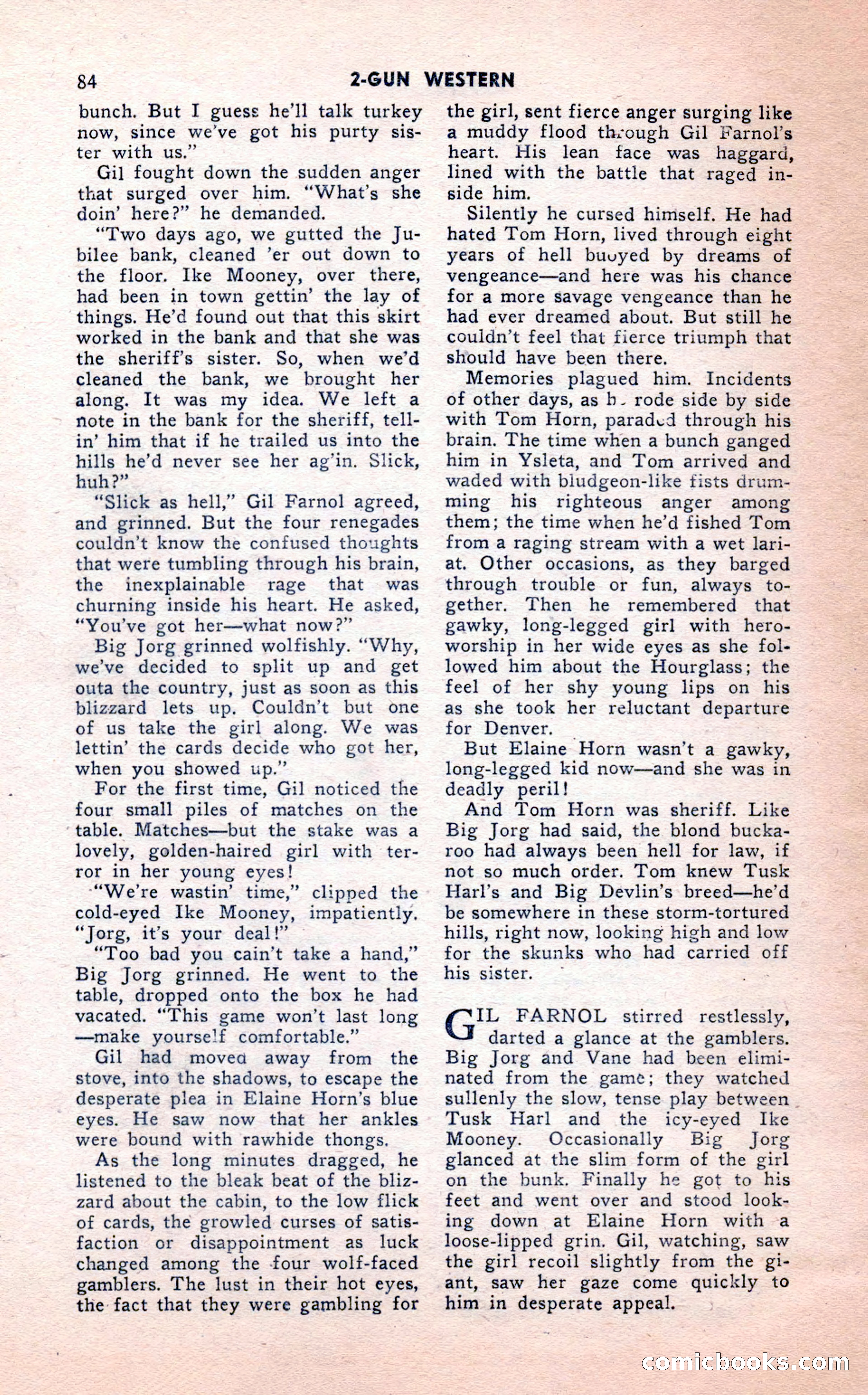 2-Gun Western, February 1954 — page 84 of 100